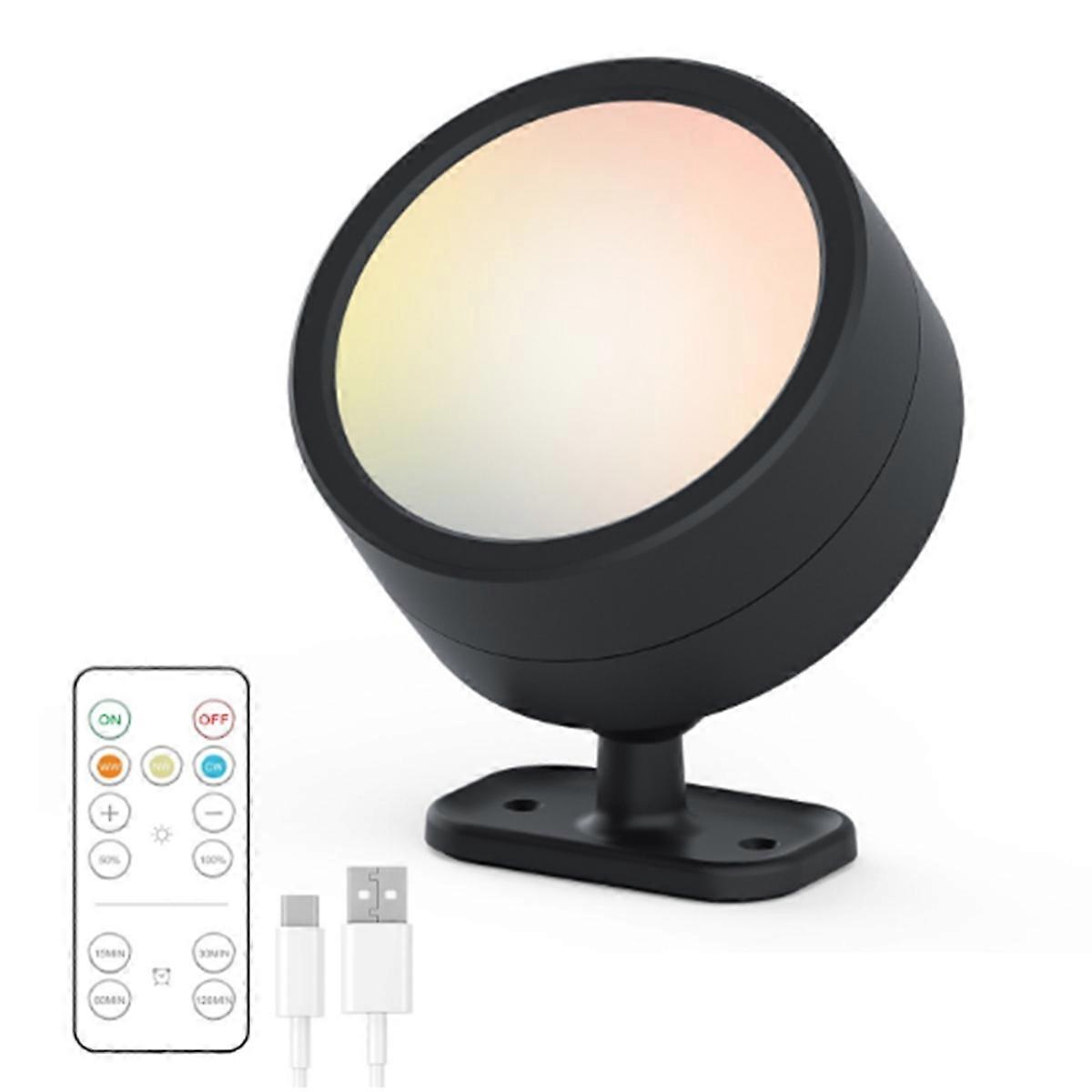 LED Wall Mounted Lights with Remote Wireless Magnetic Wall Sconces,B