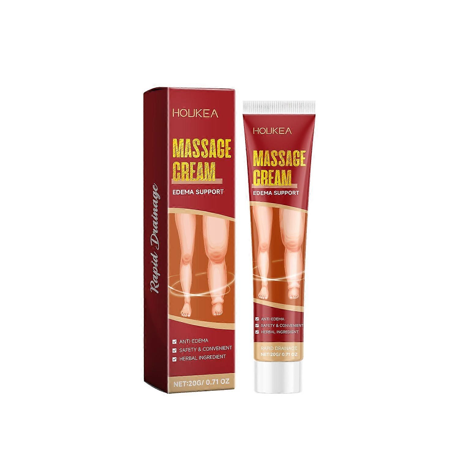 La crème de soin pour les jambes aux herbes prend soin de la peau des jambes et la masse pour soulager l'inconfort. C'est un soin quotidien.