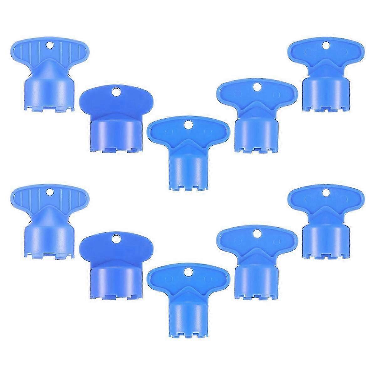 10 Pieces Faucet Aerator Key Blue Removal Wrench Tool with 5 Sizes 16.5, 18.5, 21.5, 22.5, 24MM,Rec