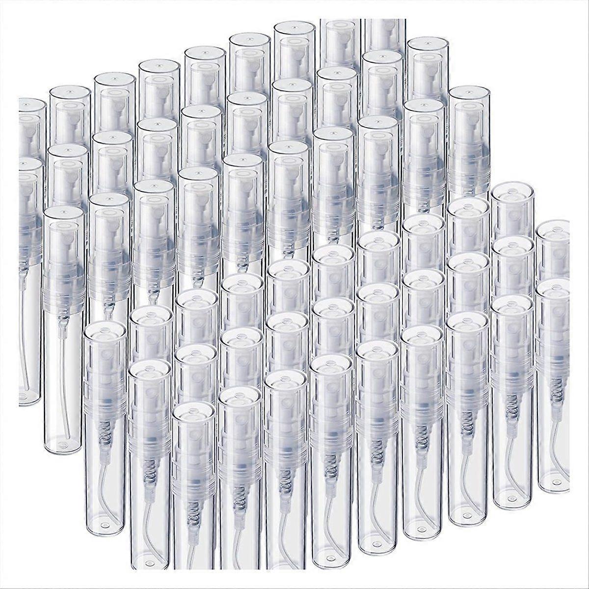 60PCS Mini Sprays Bottle, 3ml 5ml Mini Clear Plastic Sprays Bottle