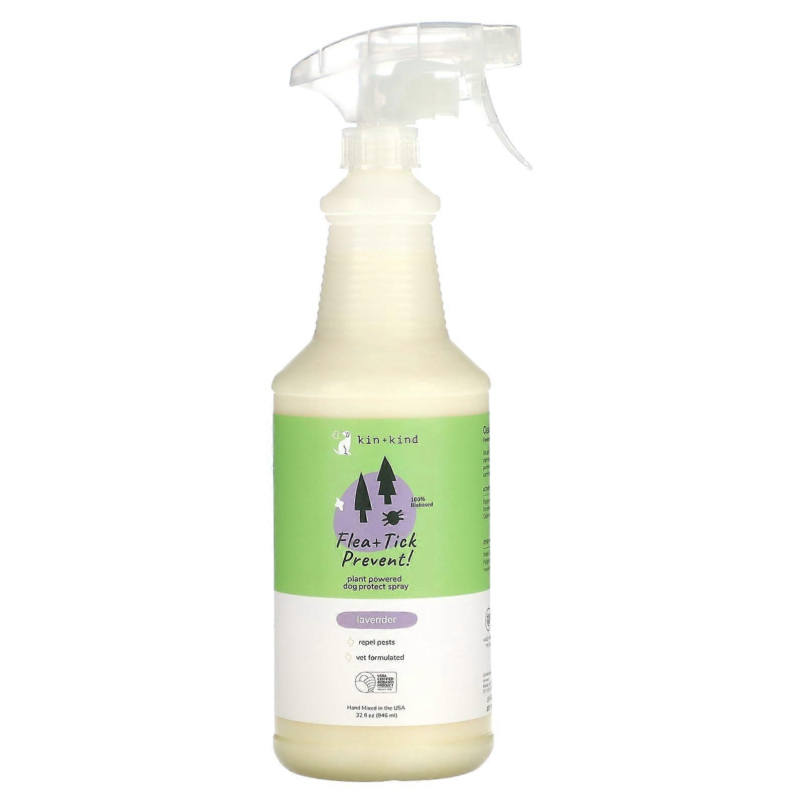 Flea + Tick Prevent, Dog Protect Spray, Lavender, 32 fl oz (946 ml)
