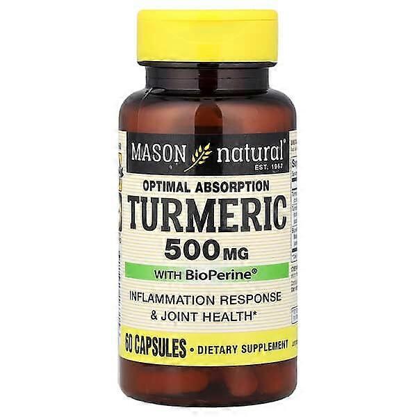 Mason Natural, Optimal Absorption Turmeric with BioPerineÃÂÃÂÃÂÃÂ®, 60 Capsules