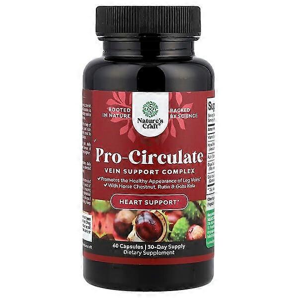 Nature's Craft, Pro-Circulate, Vein Support Complex, 60 Capsules