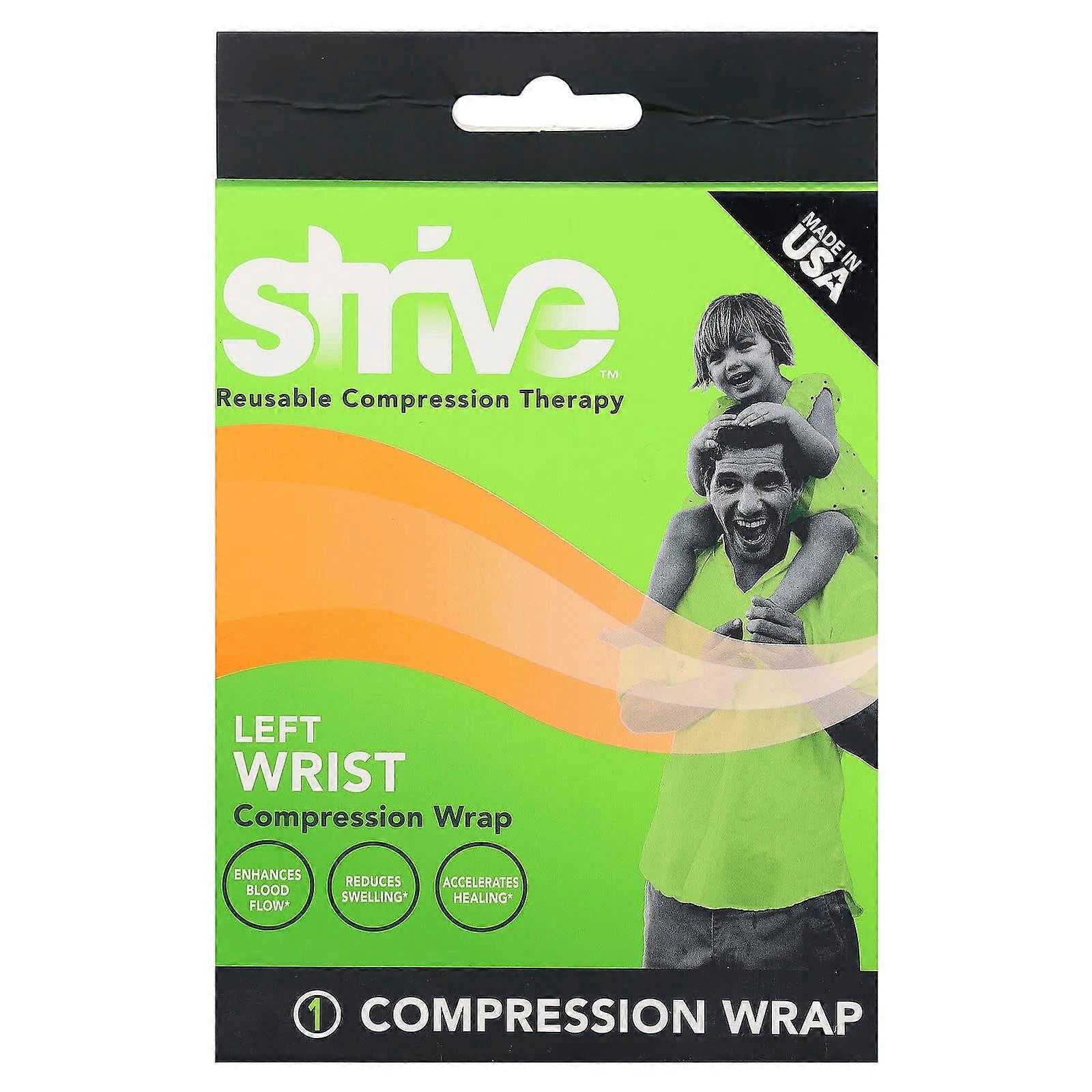 Left Wrist Compression Wrap, One Size Fits Most, 1 Count