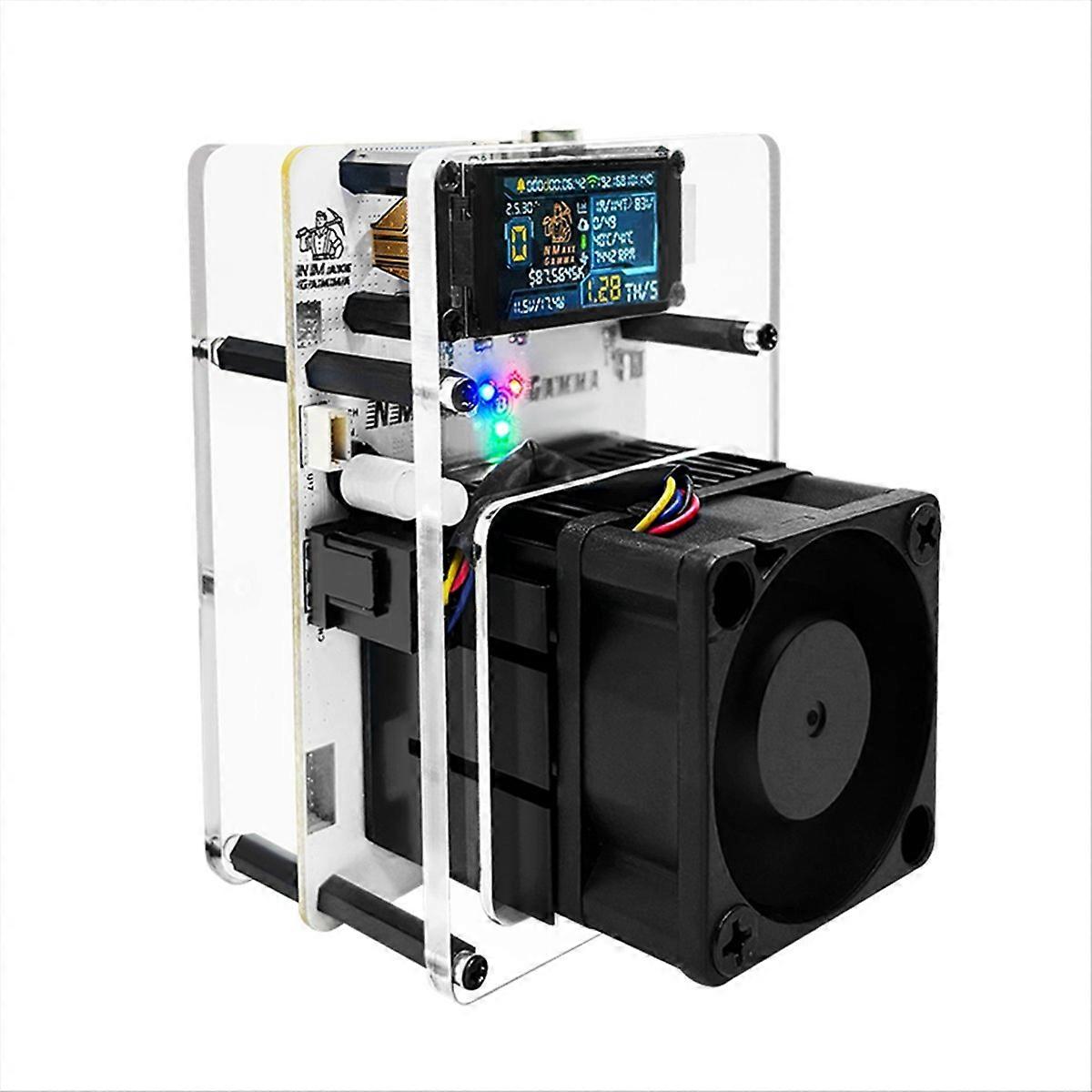 1.14 In Display Bitaxe Gamma601 Solo Miner 1.2TH/S BM1370 UK Plug