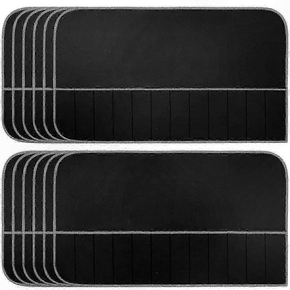 Silverware Storage Bags with Anti-Tarnish Protection, Felt Flatware Organizer, Cloth Protector, 12 Pack