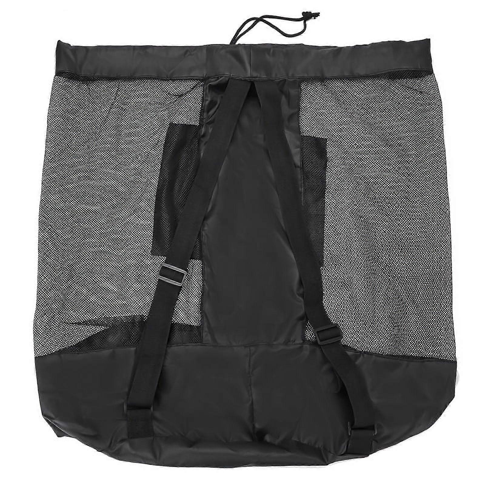 Mesh Bag Adjustable Drawstring Soccer Storage Bags Waterproof, Big