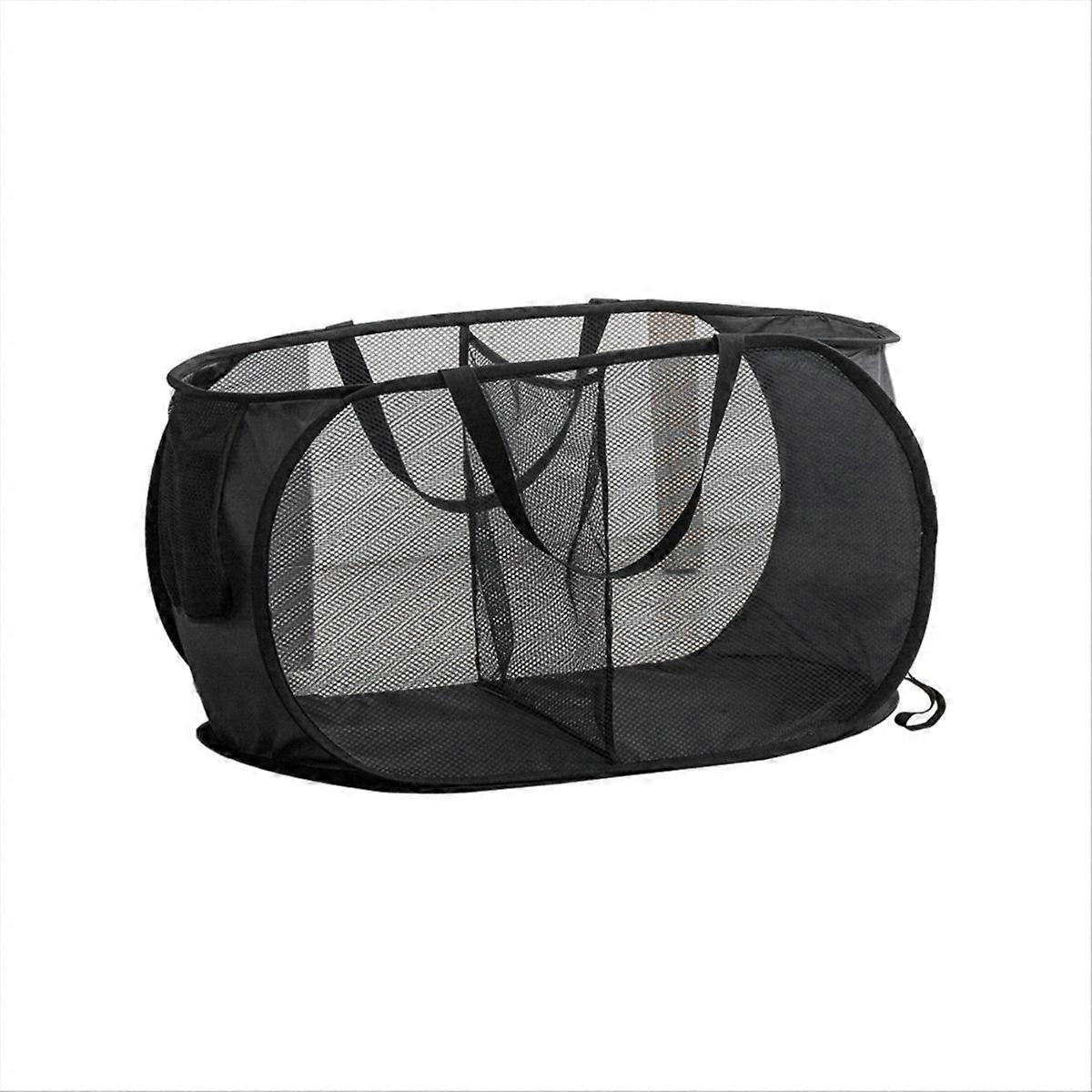 Breathable Mesh Folding Laundry Basket Household E