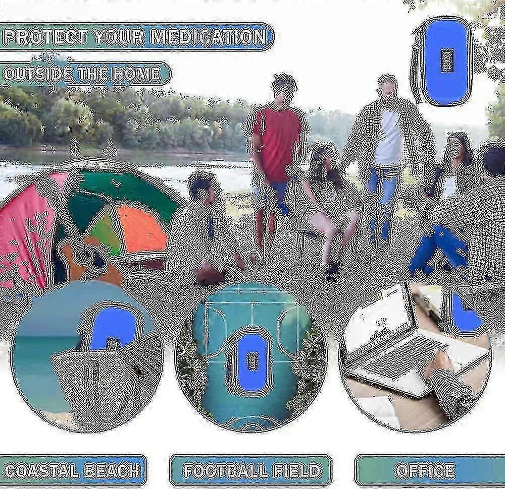 Insulin Cooler Travel Case with Temperature Control and 2 Insulin Cooler Ice Packs