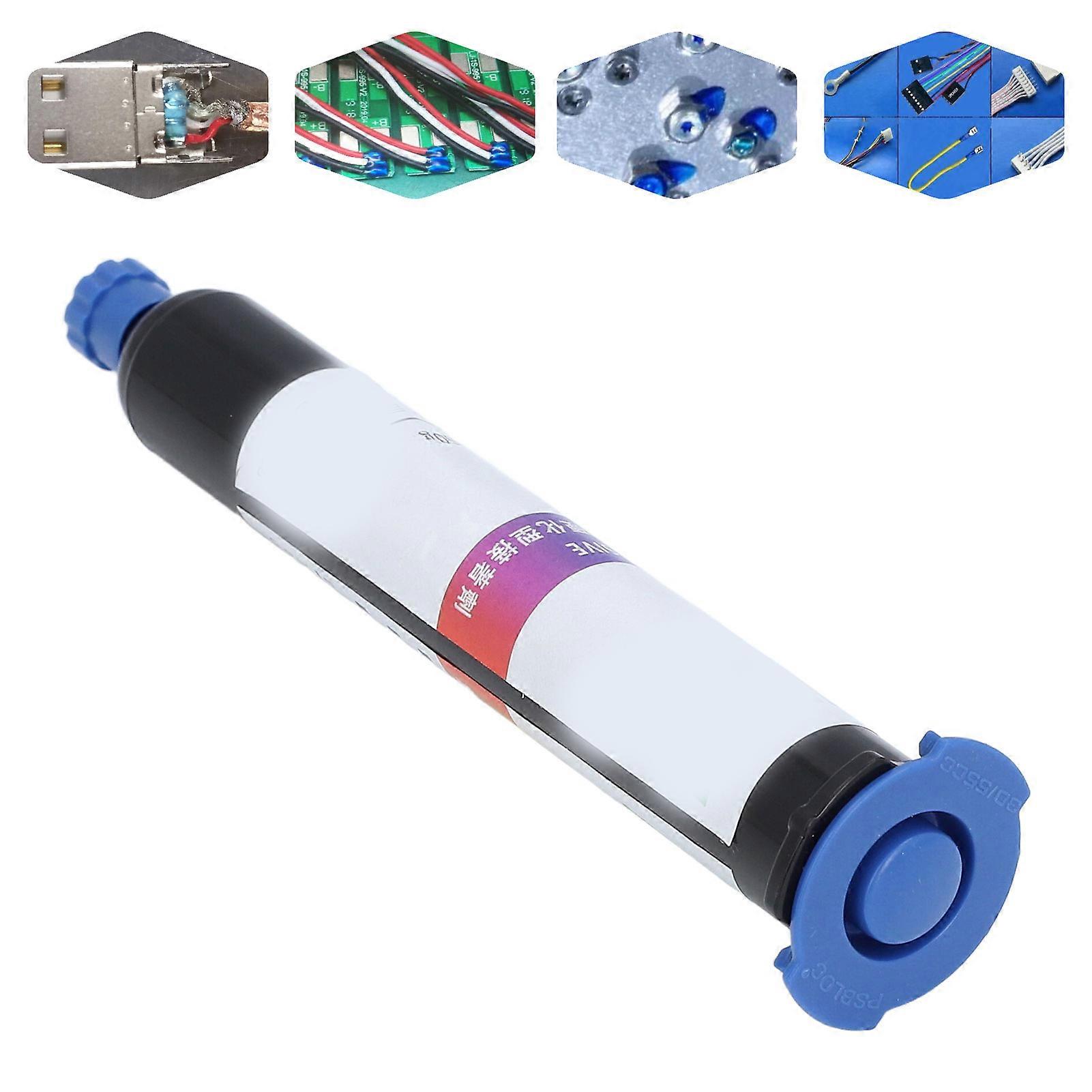 UV Glue 50cc Epoxy Resin UV Adhesive Glue for Electronics Weld Protection FPC Circuit Board Reinforcement 