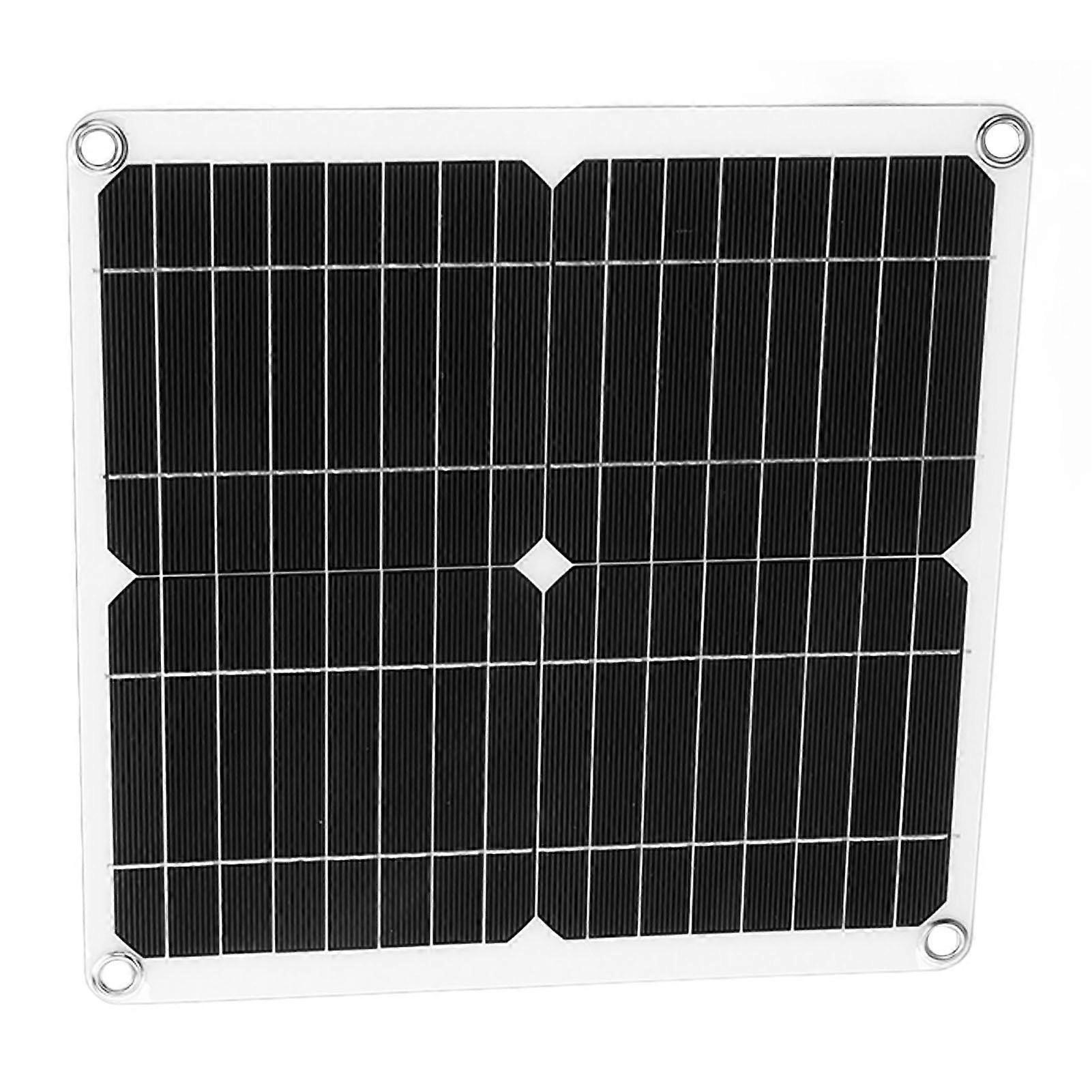 12W 12V Solar Panel Kit Semi Flexible Monocrystalline IP65 Waterproof Portable Solar Charger with 100A Controller for RV 