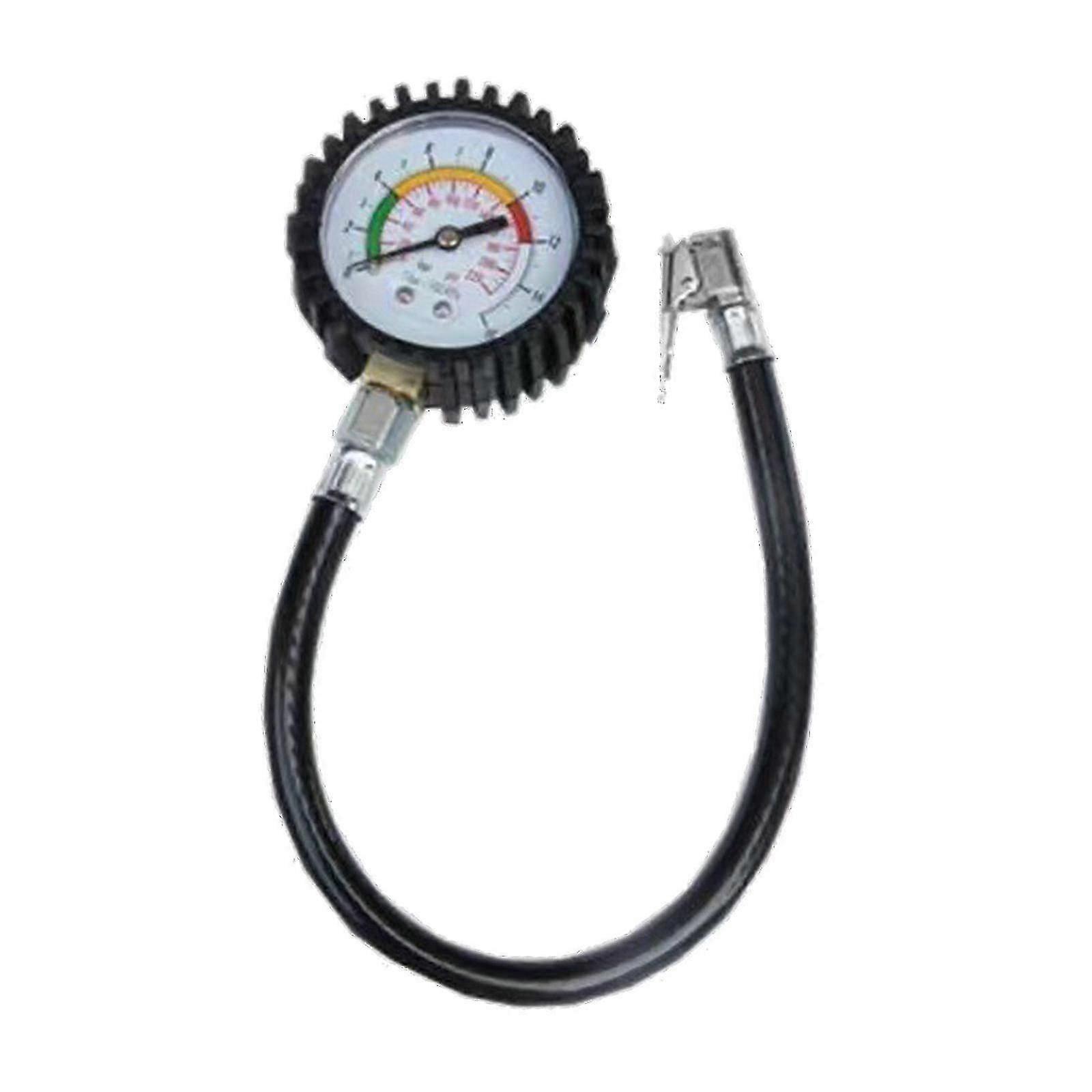 Tire Pressure Gauge with Inflator Port Professional Accuracy Pressure Tester