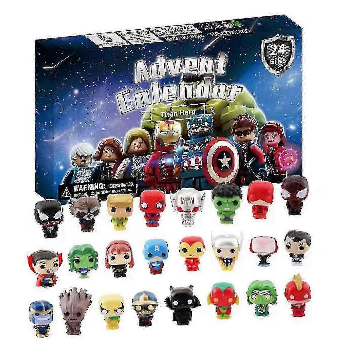 2025 Christmas Advent Calendar Avengers Marvel Christmas Advent Calendar Box 24 Gifts Halloween Countdown Blind Box