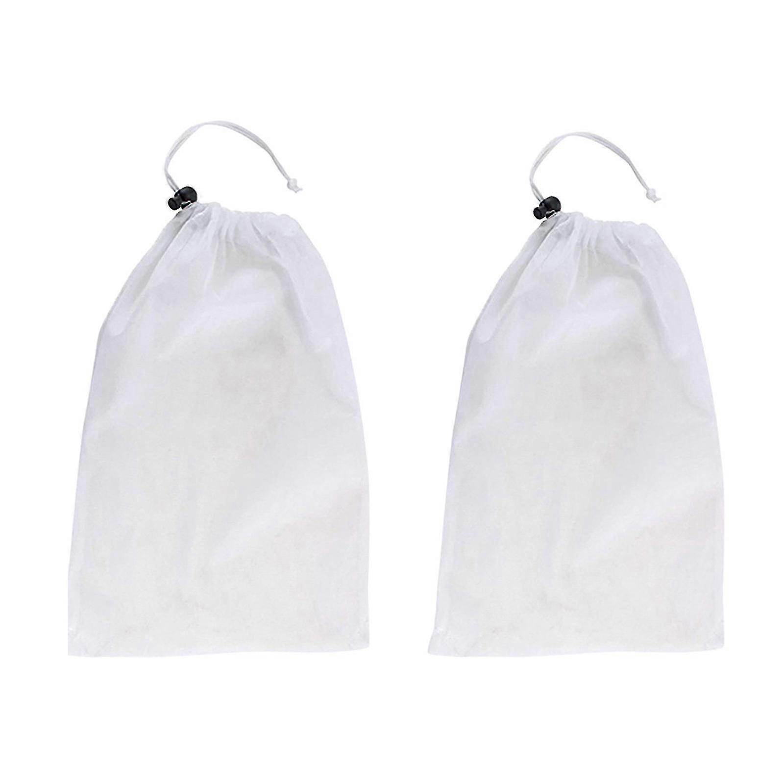 Langlebiger feinmaschiger Ersatzfilterbeutel für Poollaubsauger - Universal Fit 2er-Pack