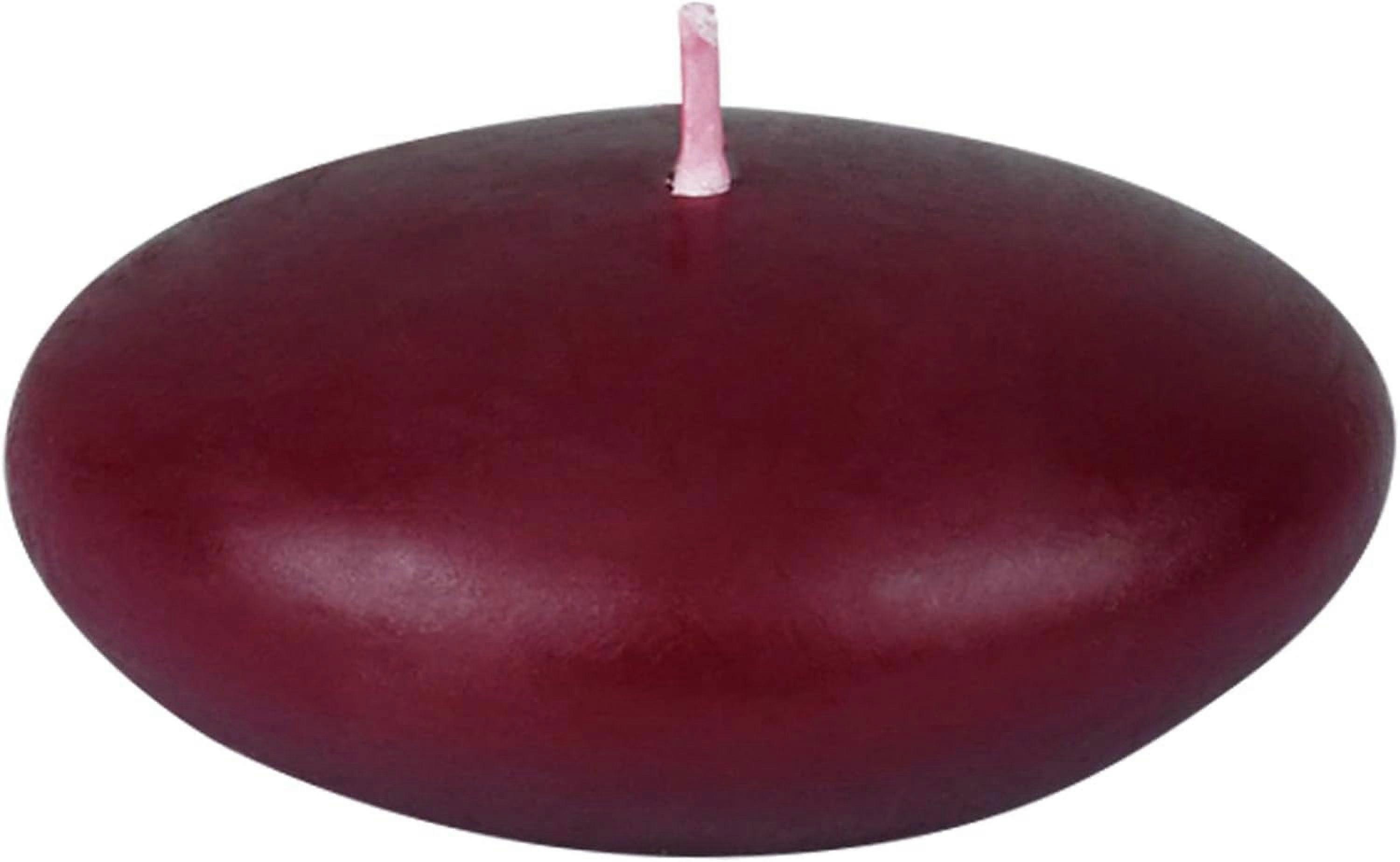 Floating Candles, 3-Inch, Burgundy