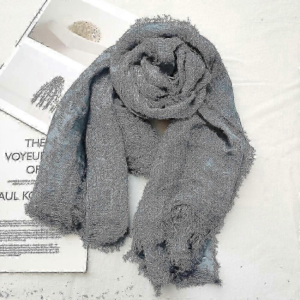 bomull lin skjerf menns kvinners skjerf sjal