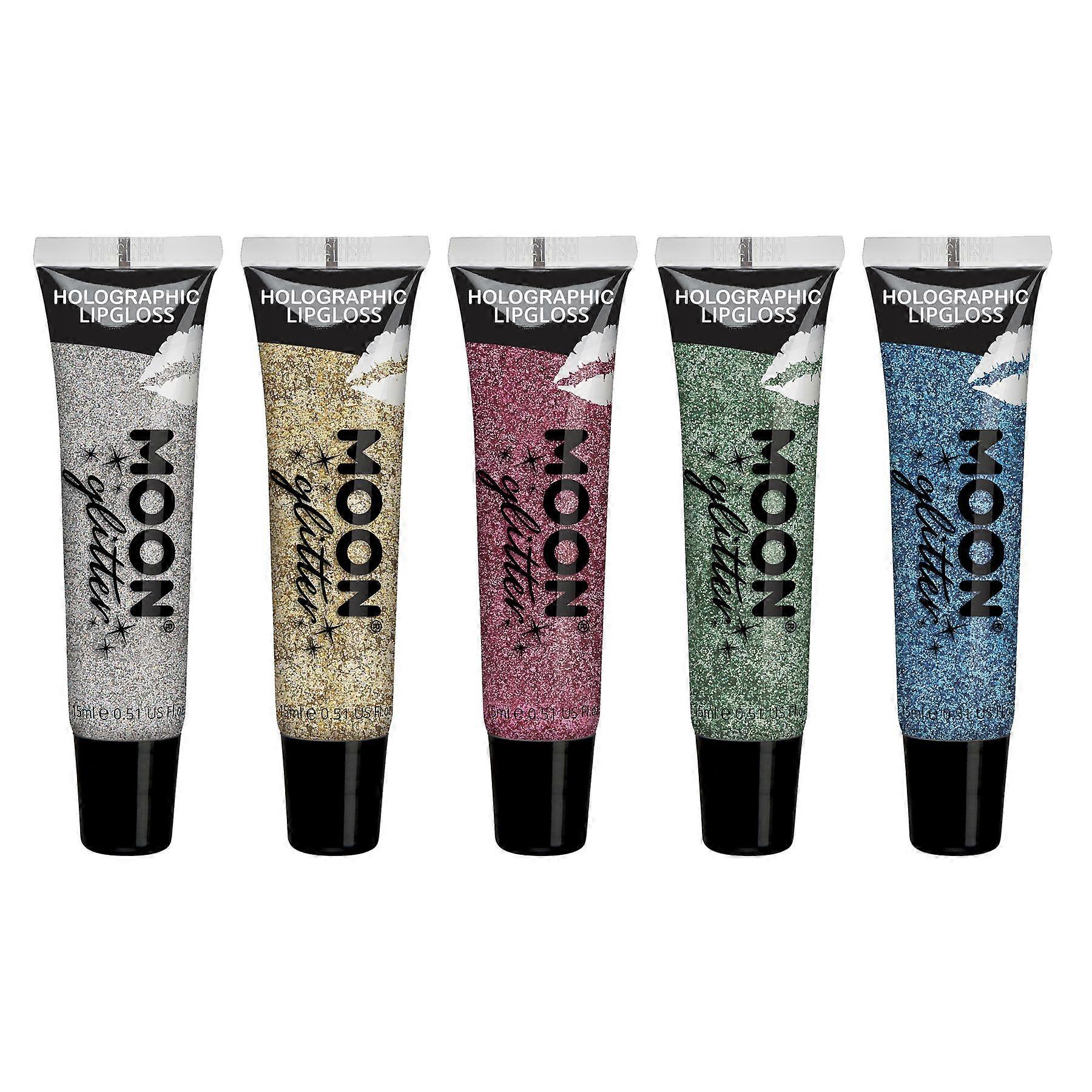 Moon Glitter - Holographic Glitter Lipgloss - 5er Set