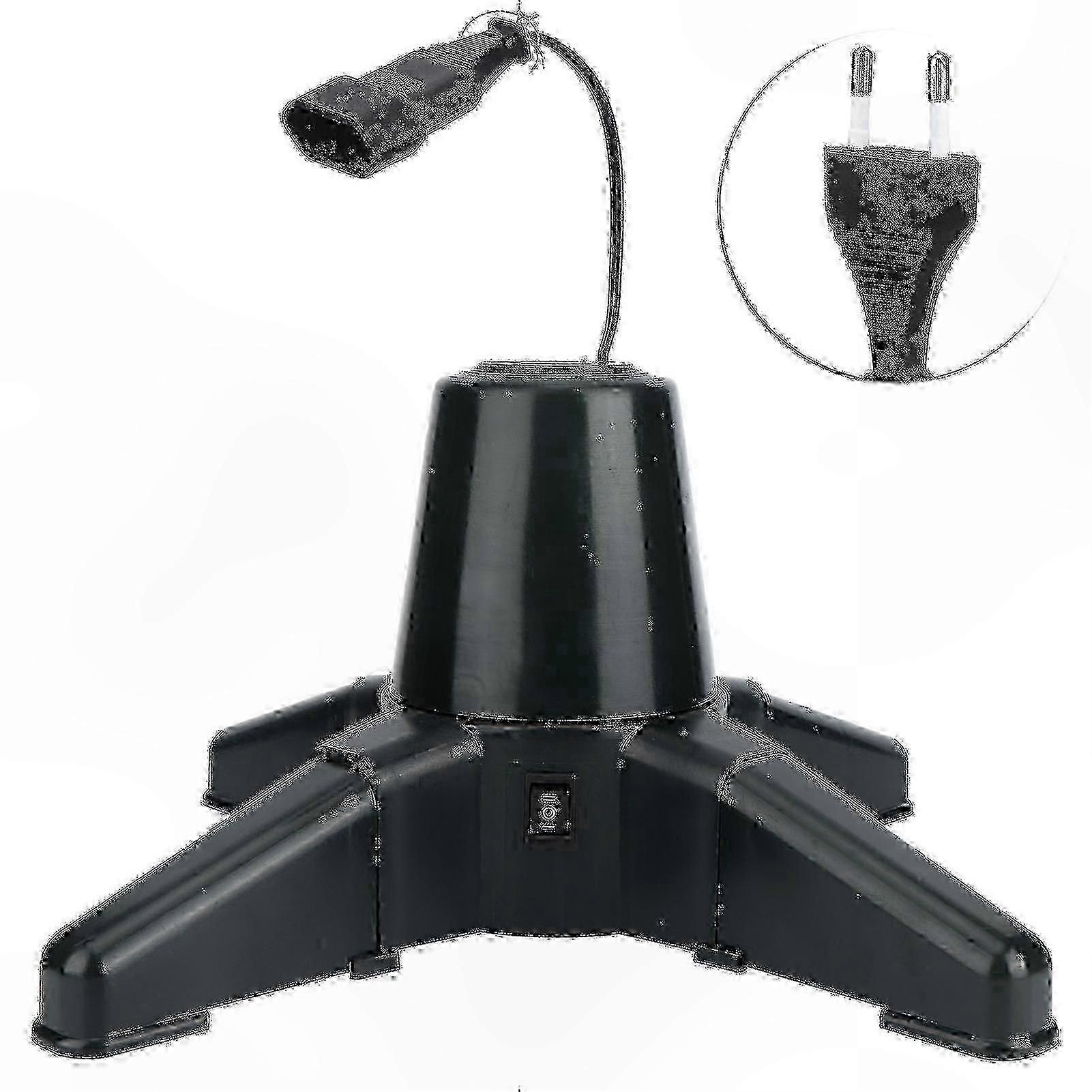 Rotating Christmas Tree Stand with 360 Degree Spin - 40CM Decorative Base for Holiday Home Display