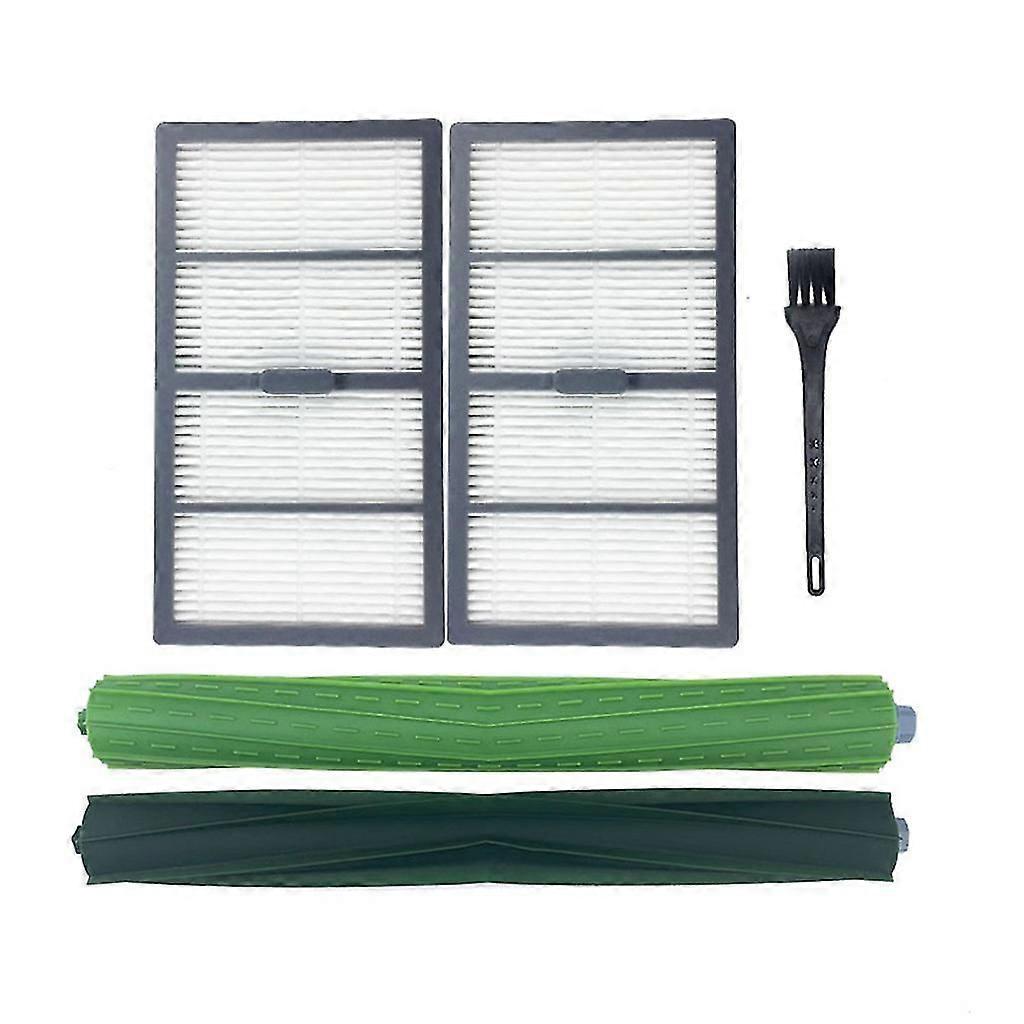 New Replacementr A Pair Roller Brush +2pc Hepa Filters For Irobot Roombas9 S9+