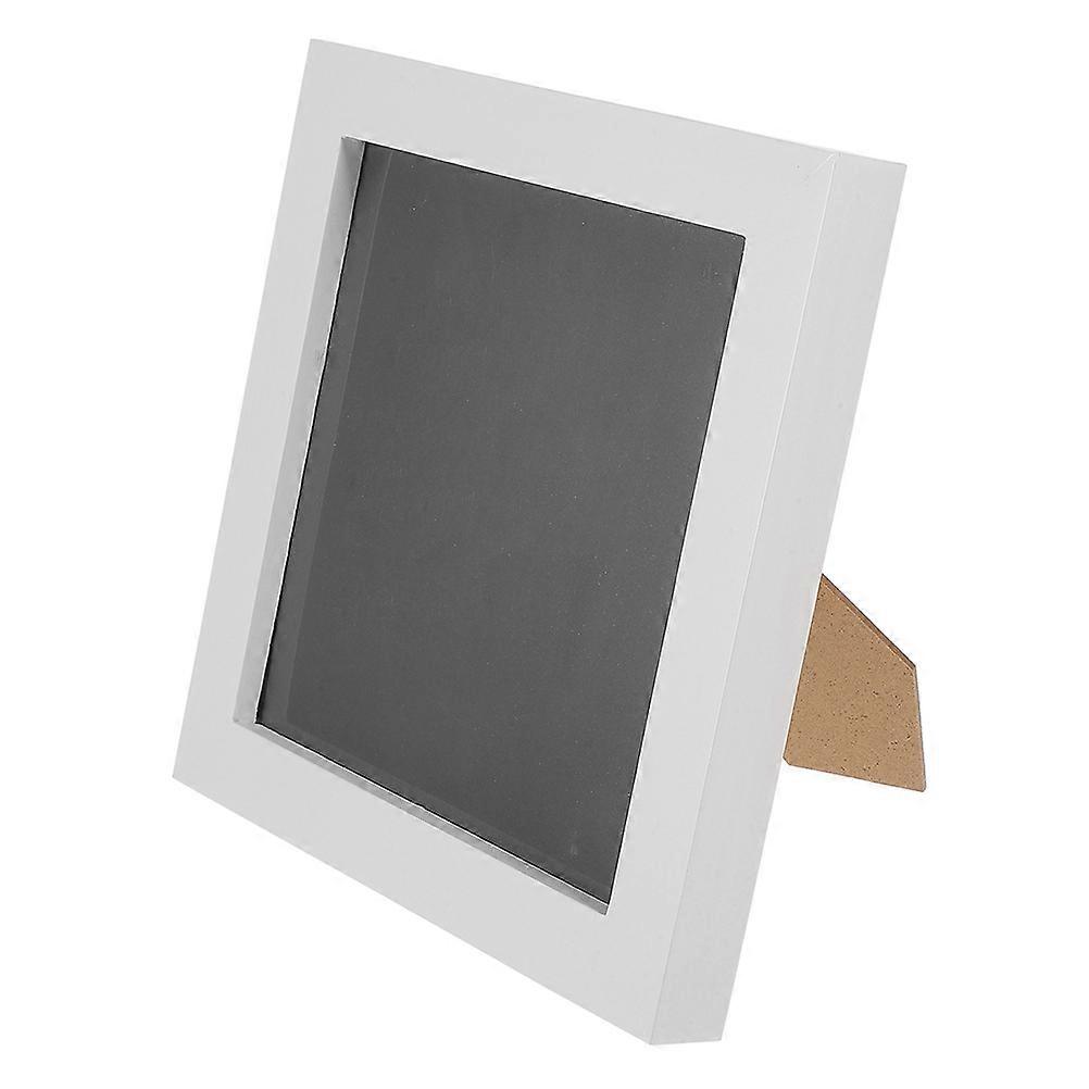 Cd Bag Rack Wooden Photo Frame for Storage Use 1 White Desktop Display Rack