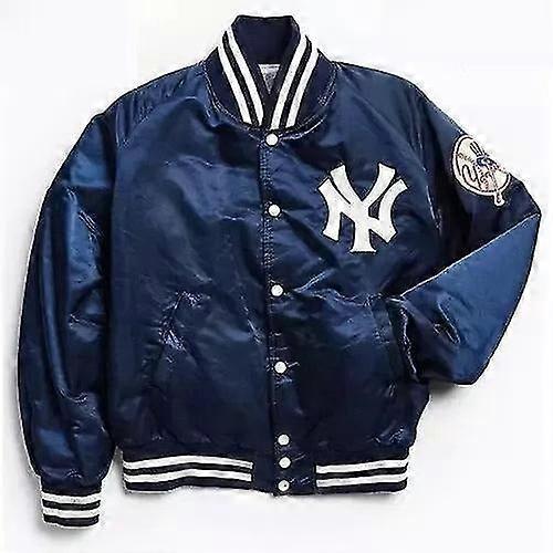 Satin Bomber Style Varsity Jacket-02