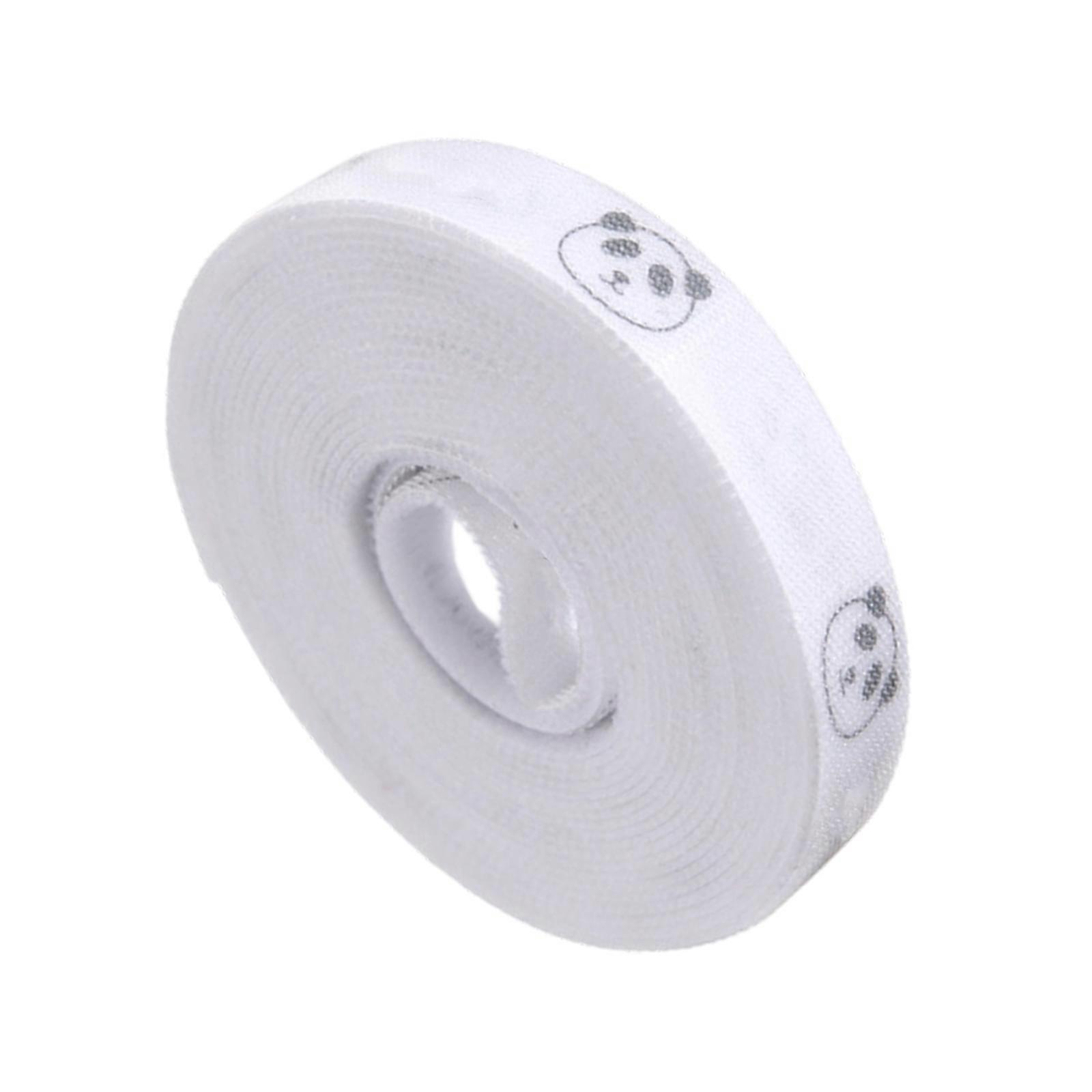 12mm Width Reusable Organization Wire Cable Winder Cord Management Ties Protector Adjustable Cord Organization Management  White