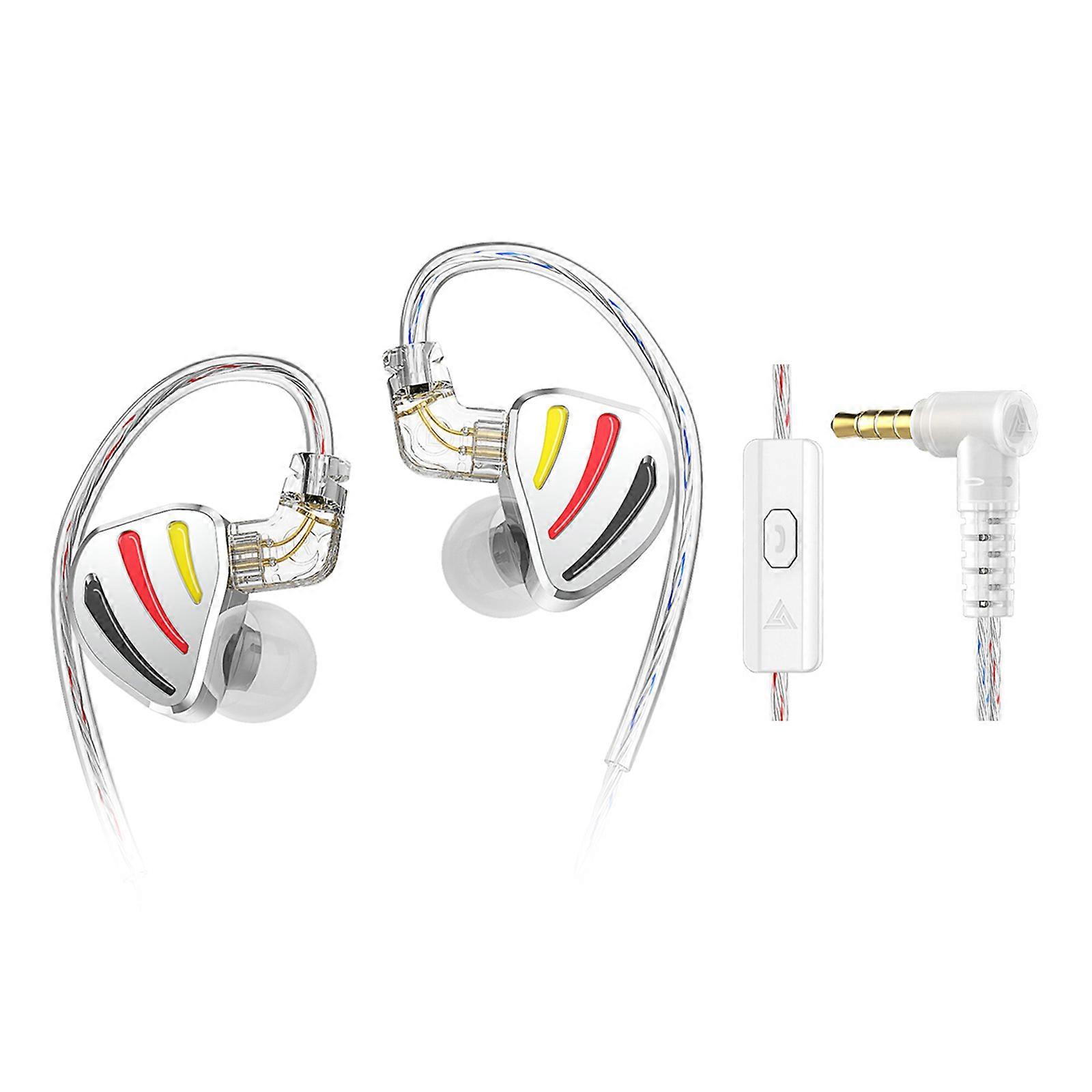 Earphone HIFI Heavy Bass Earbud Monitoring Vocal 3-Levels Tuning Switching Dynamic Reduction In-Ear Sport Headsets Multicolor