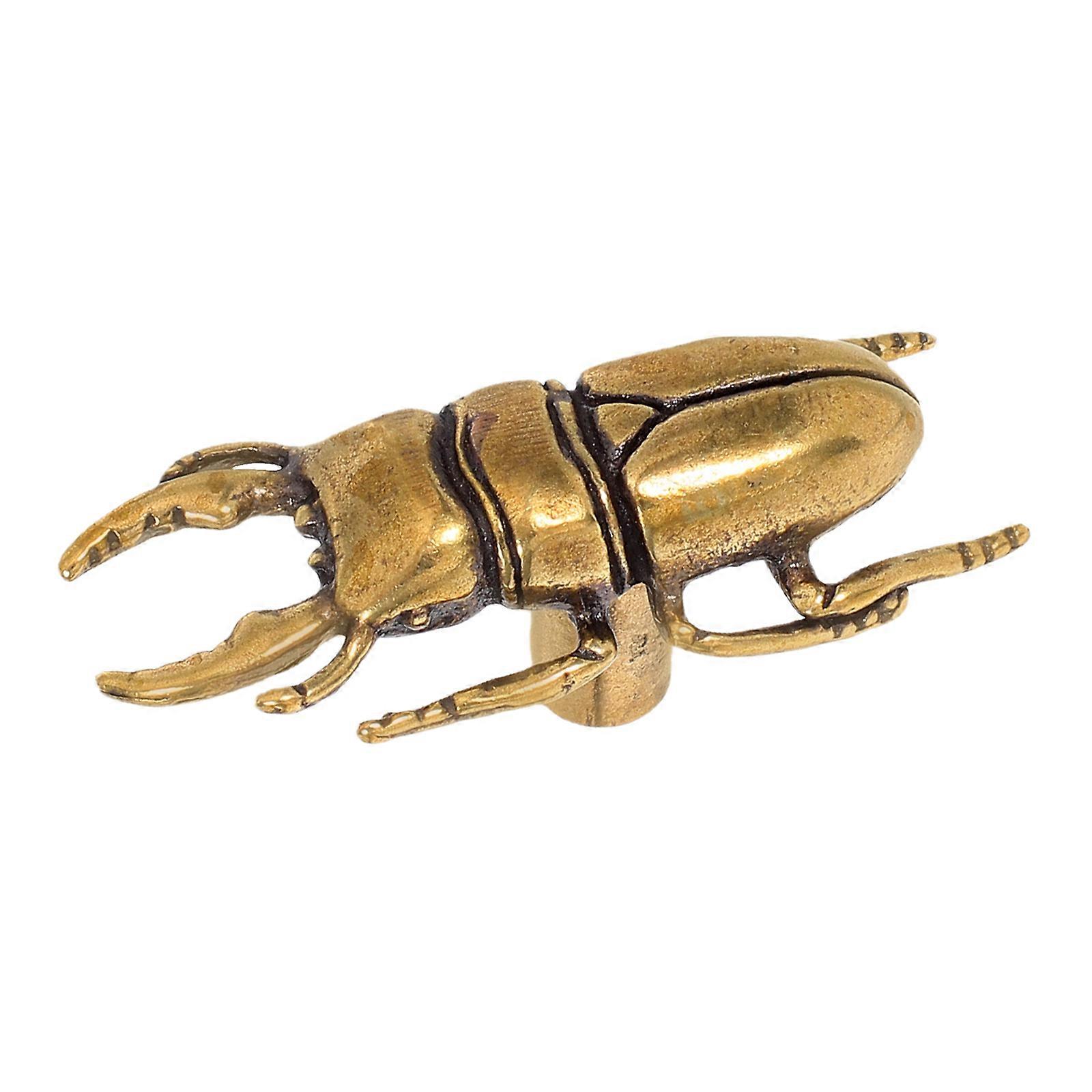 Beetle Cabinet Pull Handles Decorative Brass Drawer Knobs for Dresser