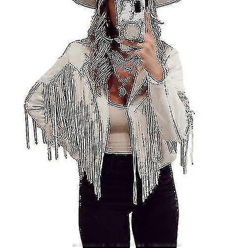 Women's Solid Color Fringe Jacket