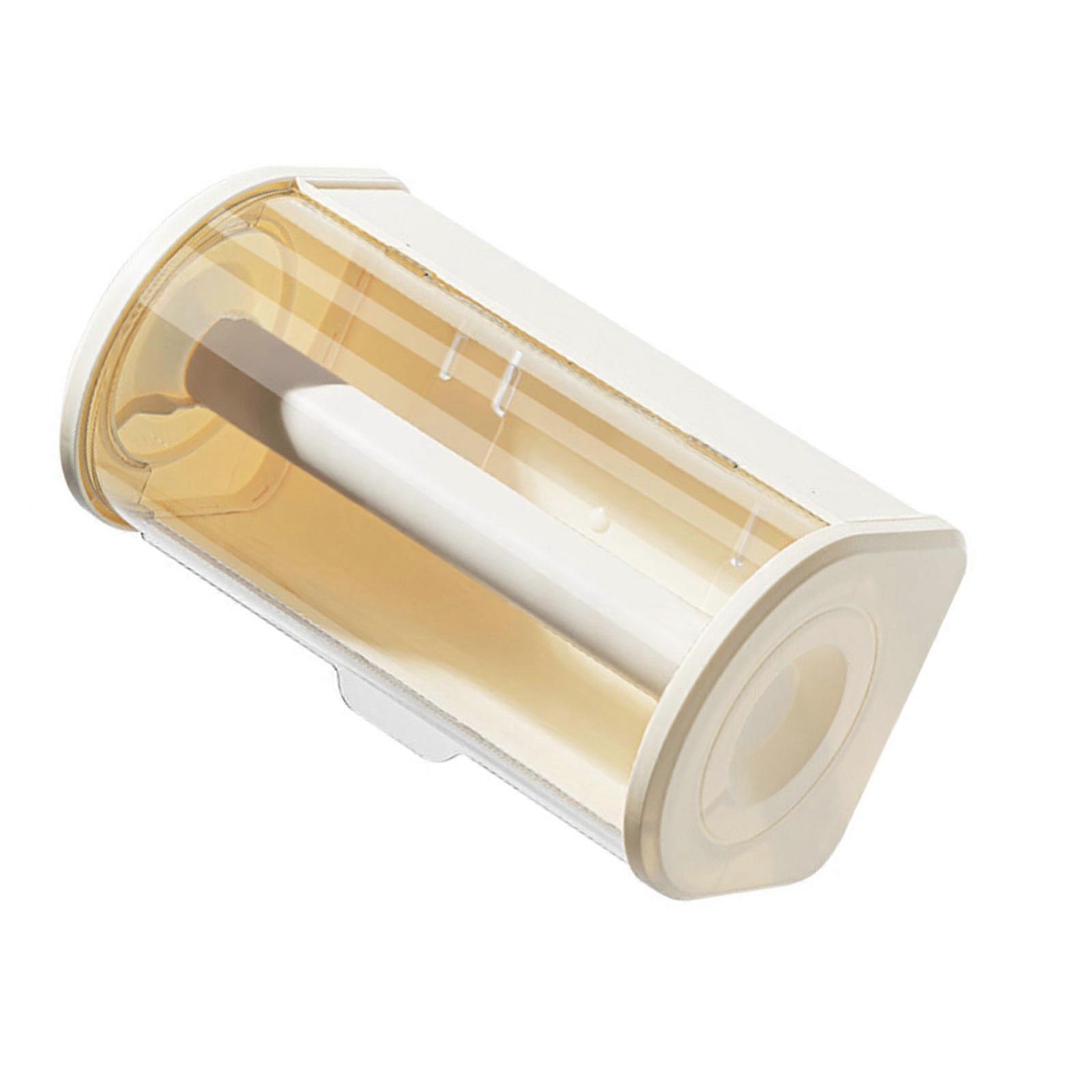 Bathroom Paper Towel Storage Container Easy to Clean Tissue Dispenser Household Napkin Organizer with Clear Lid  White