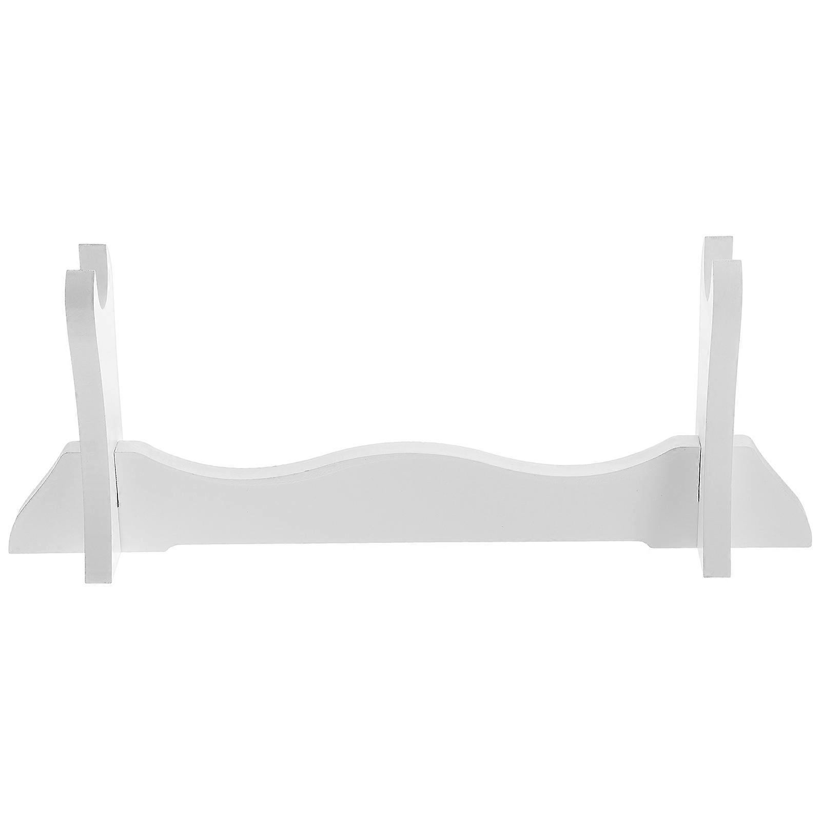 Wooden Sword Rack Sword Displaying Bracket Medieval Desktop Sword Holder