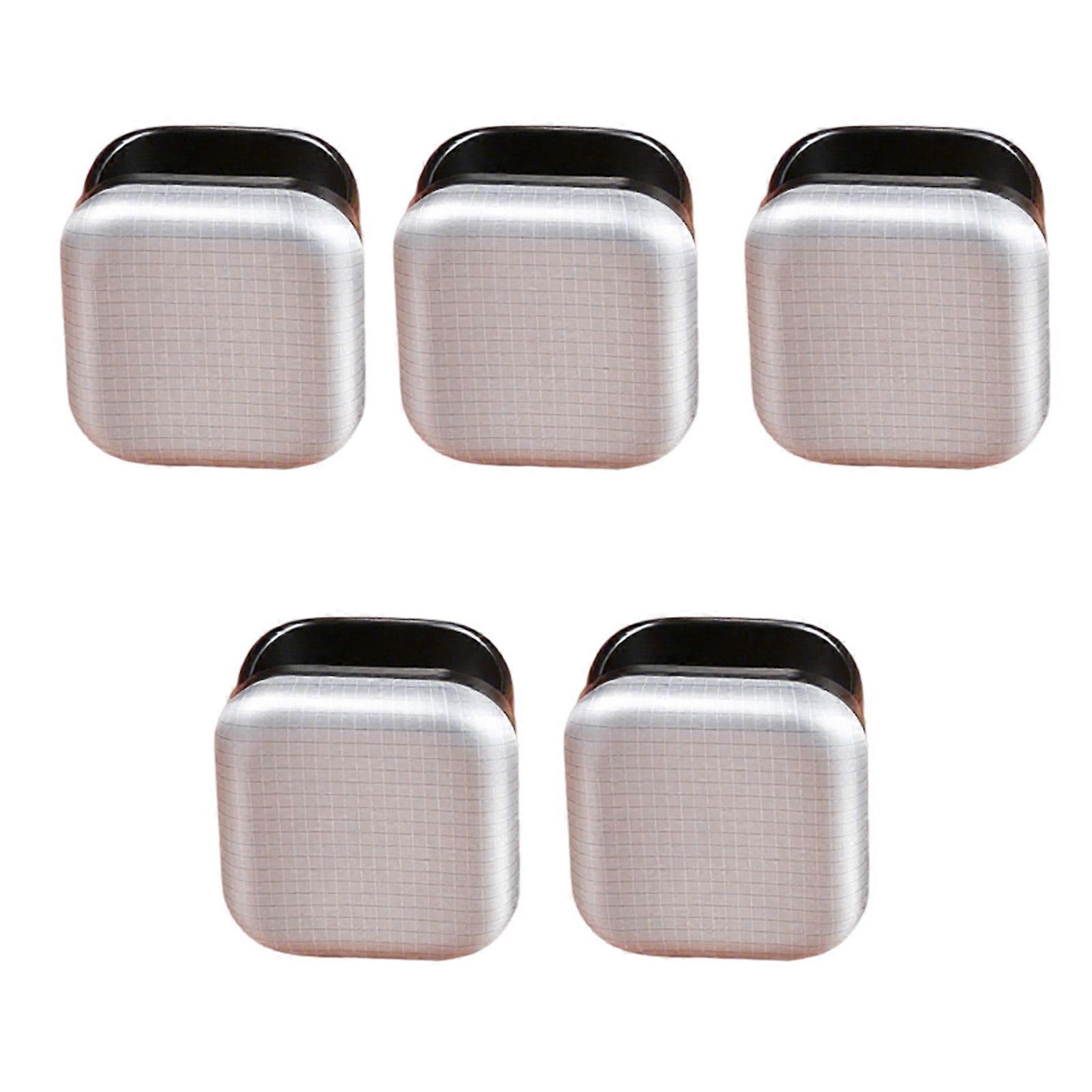 Pack of 5 Quiet Anti Slip Caster Stoppers Fixing Pad Minimize Noise & Prevent Accidents for Safe Work or Play Spaces Multicolor