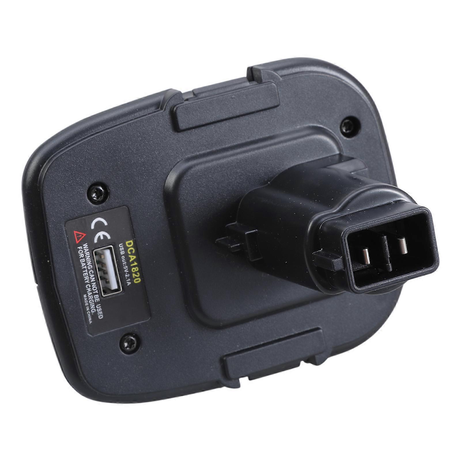 Professional Adapter for Dca1820 18v Compact Batteries, Works with Max Xr Dcb200 Dcb201 Dcb203 Dcb203bt Dcb204  Black yellow