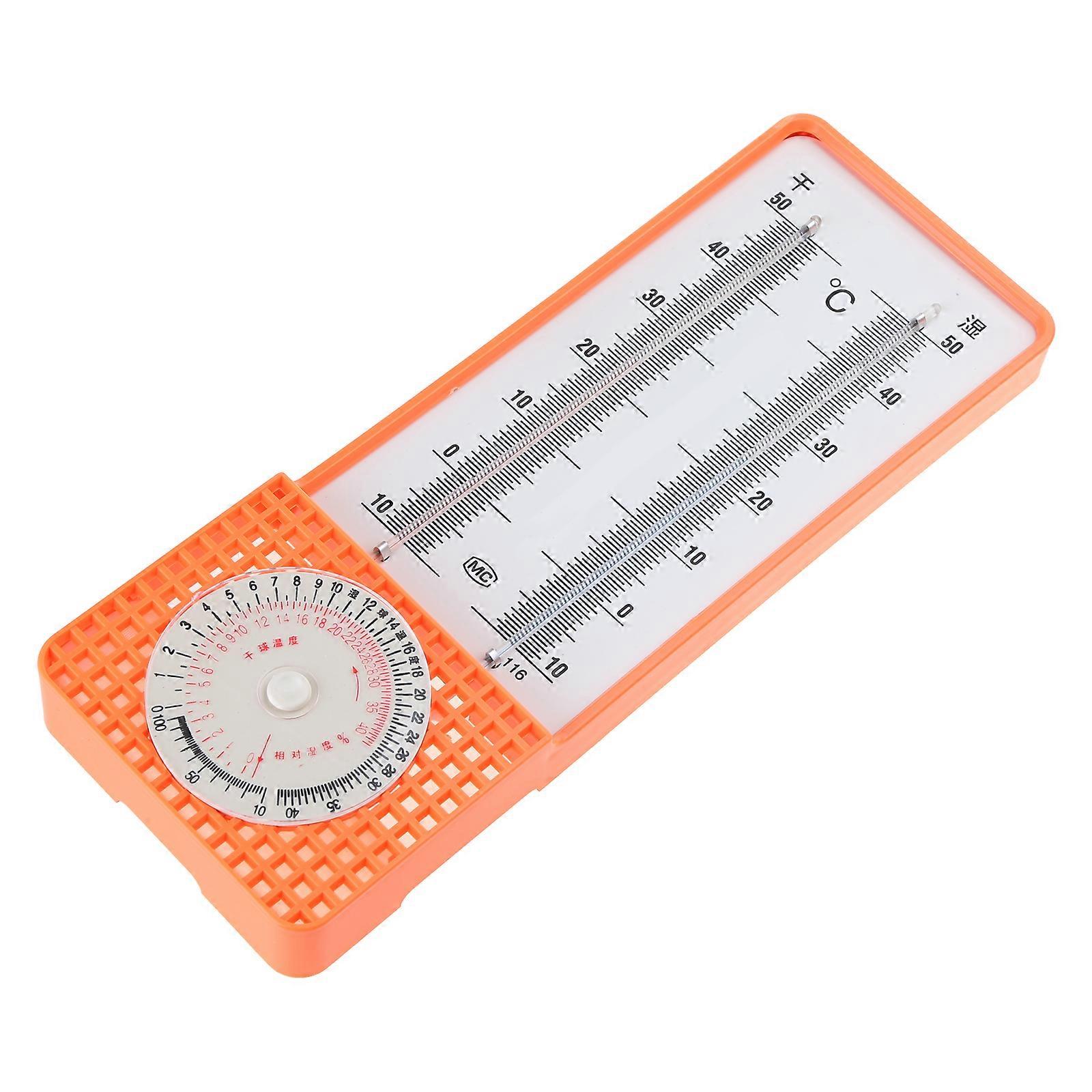 High-performance Wet-Dry Bulb Hygrometer Wall Mounted Thermometer Easy Installation Suitable for Home Office Durable  Red