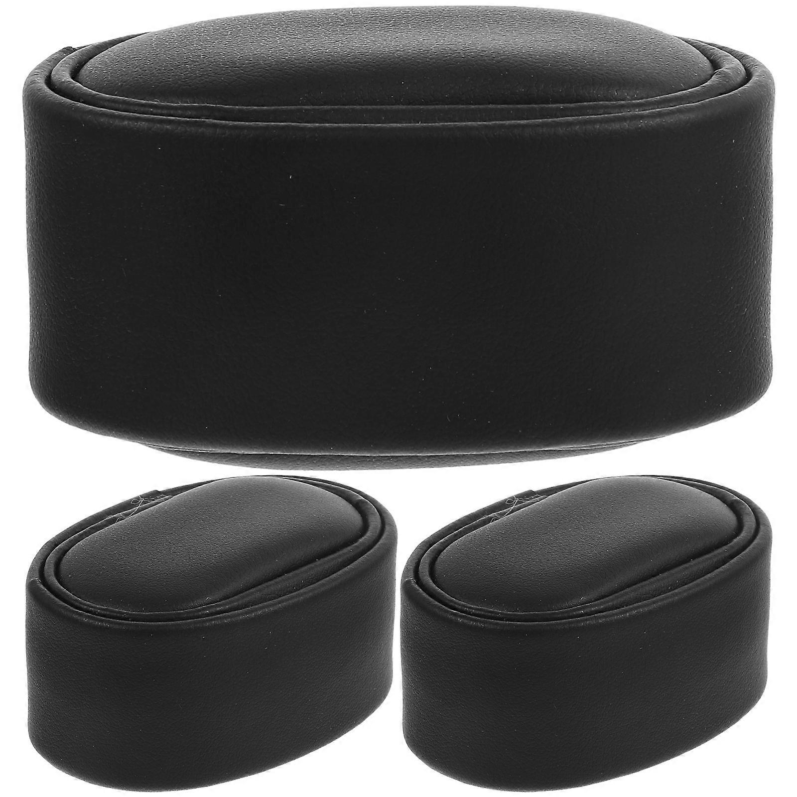 Hand Watch Small Watch Pillow for Display 3Pcs Black PU Cushion