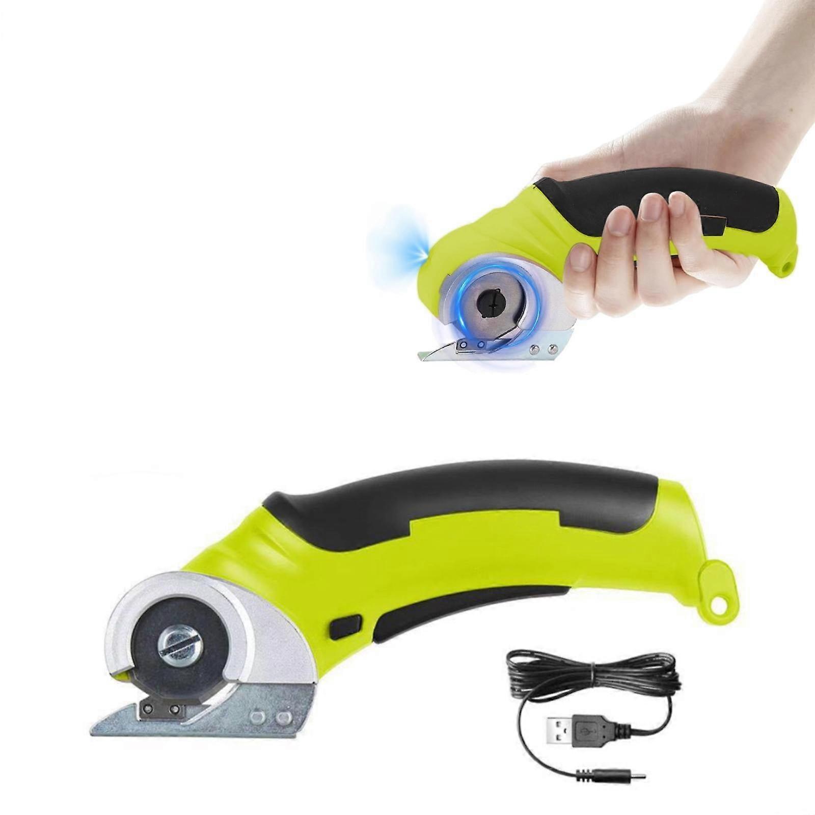Scissors Cordless Fabric Cutter Handheld Portable Rechargeable Carpet Cutter 240 Cardboard Cutter Scissors for Cutting Fabric Carpet Leather