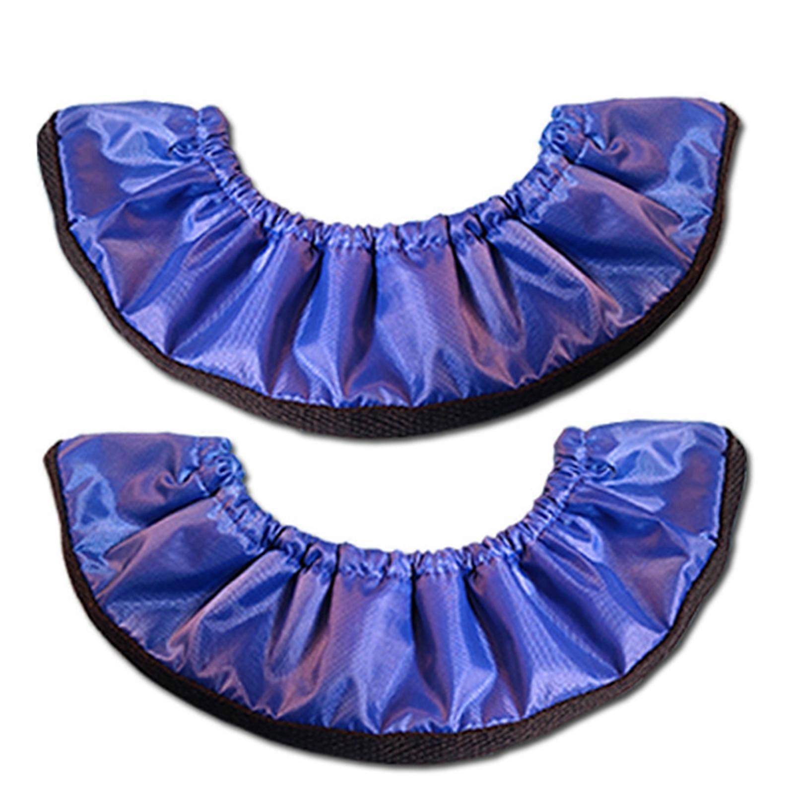Light Weight Polyester Ice Skate Guards Soft Inner Lining Rustproof Ice Skate Covers Protectors For Training Use  dark blue 45x7CM
