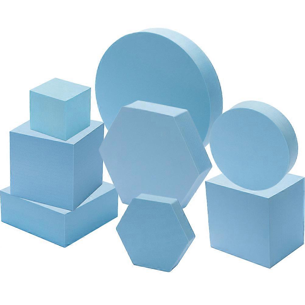 Blue Geometry Cube Photo Props for Jewelry Photography with 40Pcs