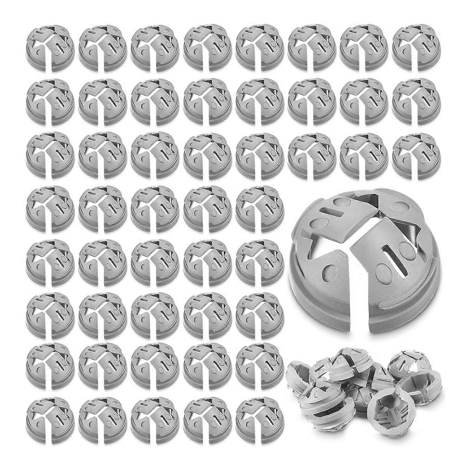 1/2 In. Non Metallic Button Push-in Bulk Connector Gray NM Cable Connector Electrical Conduit Fittings Fits for 1/2 Inch