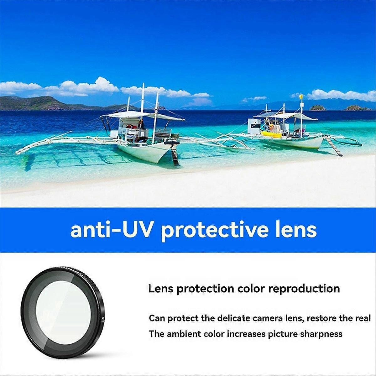 For GO 3S Lens Filter Action Camera Filter Set UV CPL ND8