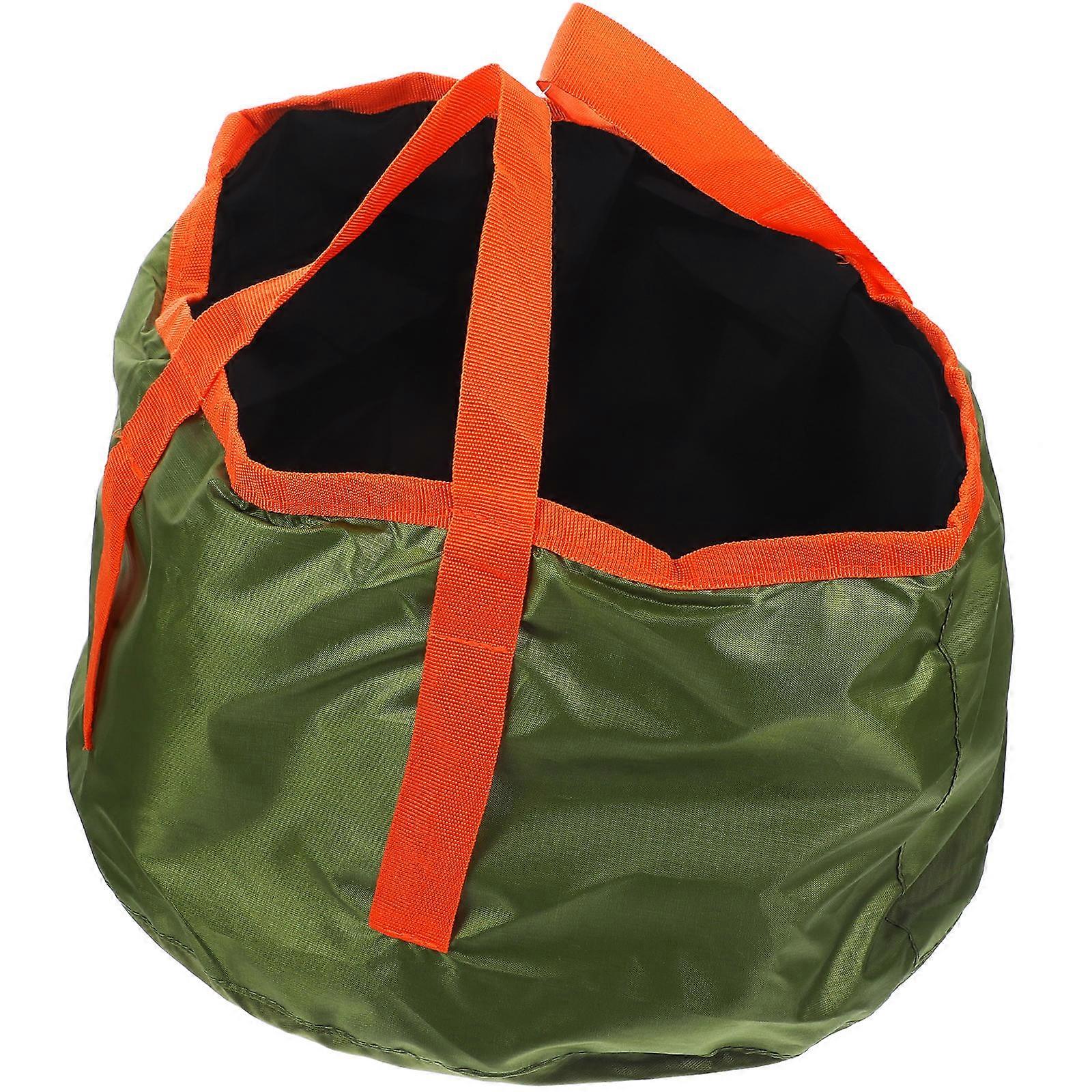 Collapsible Water Buckets Foldable Basin for Travel Use 2Pcs Green