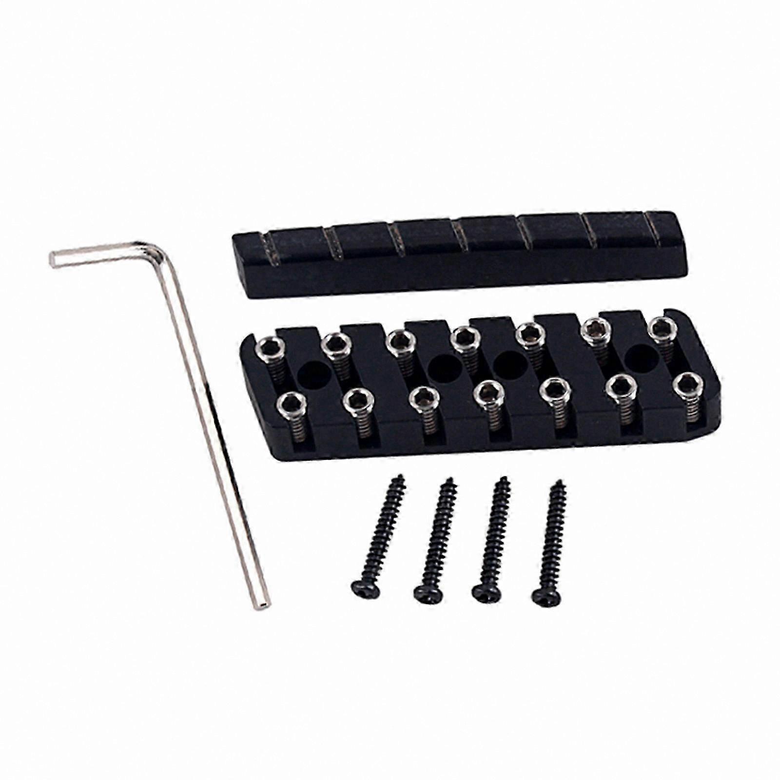 Adjustable Tremolo Lock System for 6/7/8 String Guitars with Lightweight Bridge and Locking Nut Components