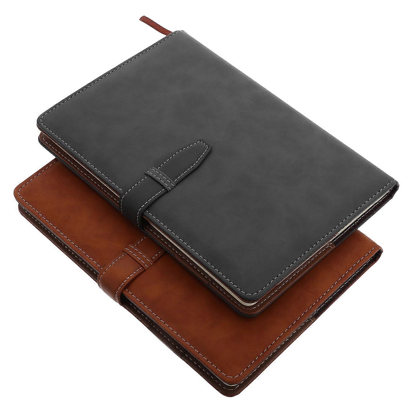 Notebook Journal for Taking Notes 2Pcs PU Business Style Notebook