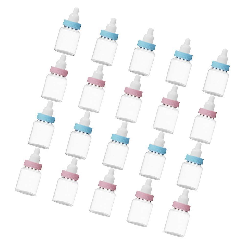 Plastic Mini Candy Bottle Feeding Bottle Candy Box for Baby Shower 20Pcs