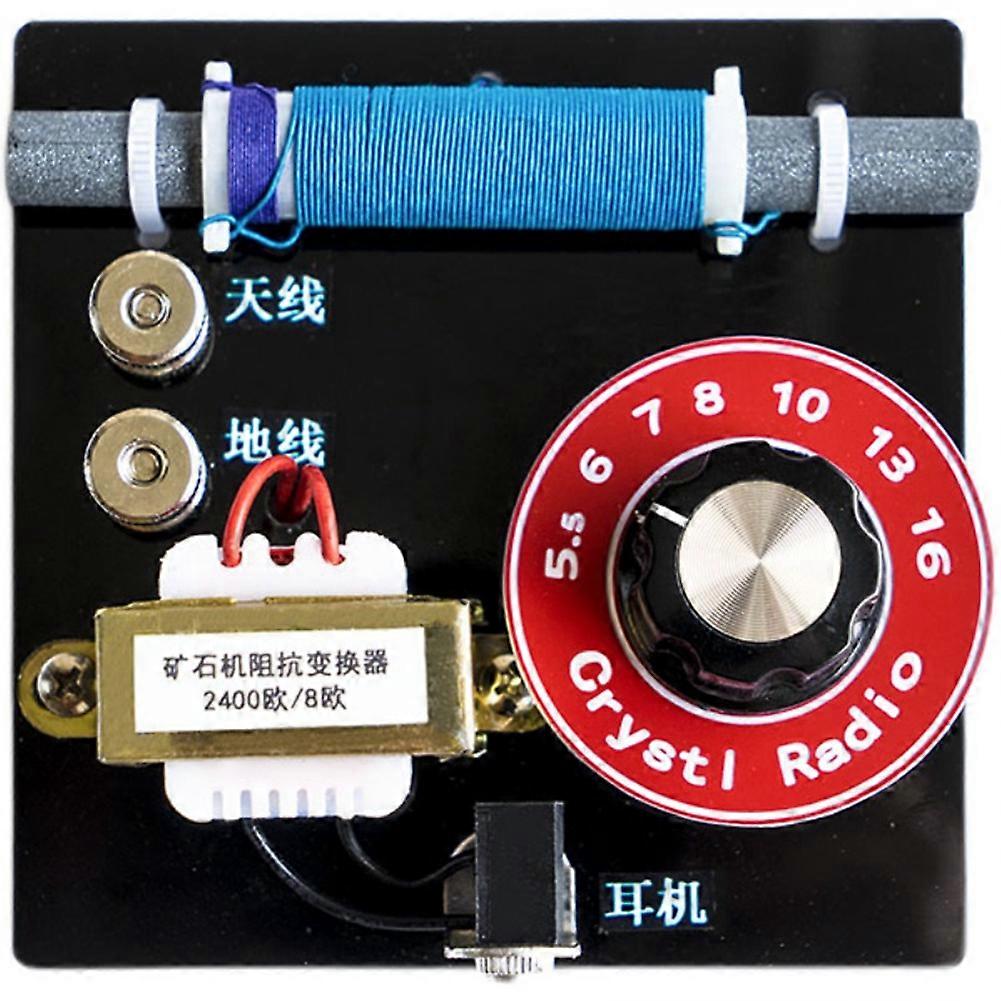 Ore Radio Ore Machine Crystal Radio Dual Loop Diode Detection with Impedance Converter