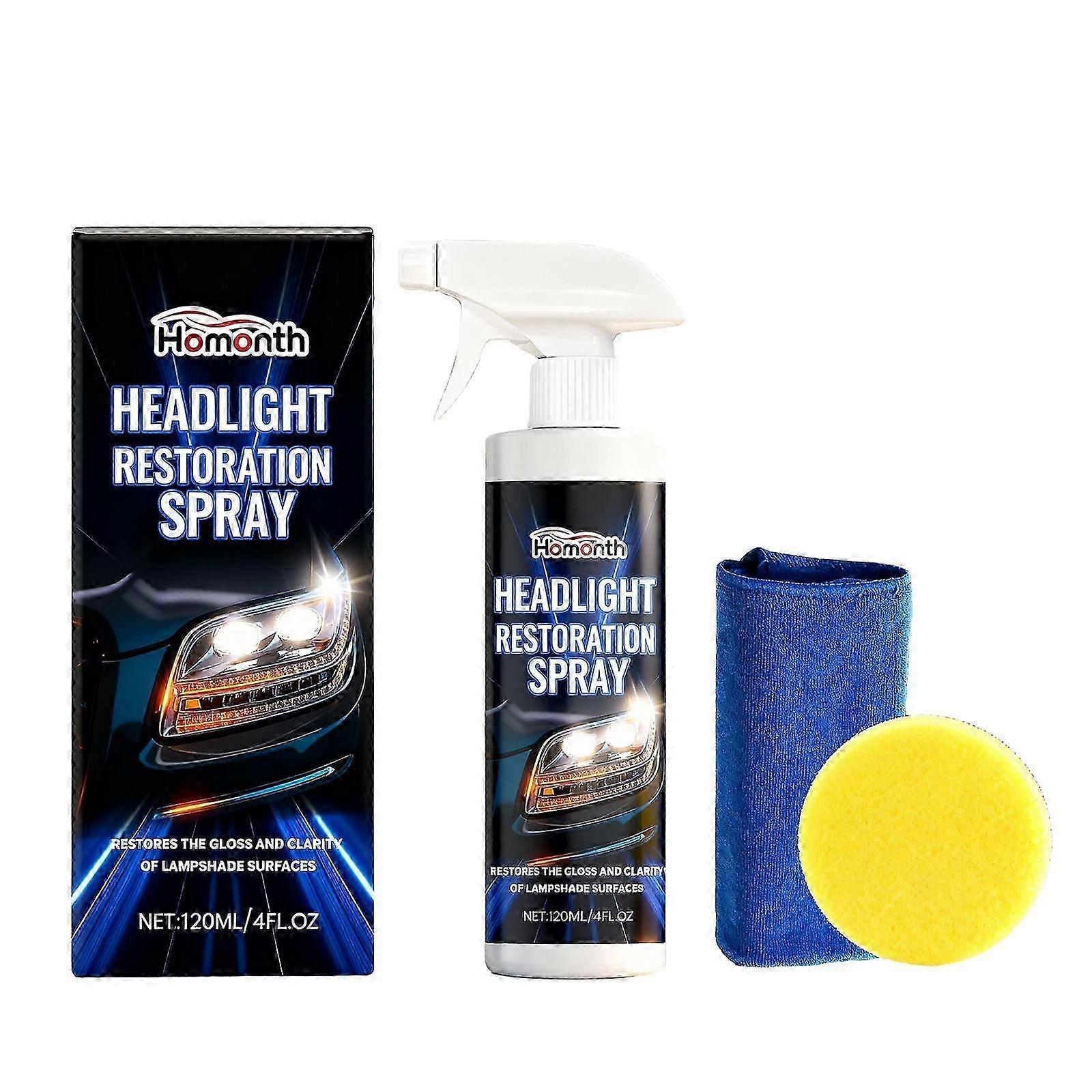 Homonth Headlight Care Spray Increase Vision Crystalistic Sense Maintenance Liquid