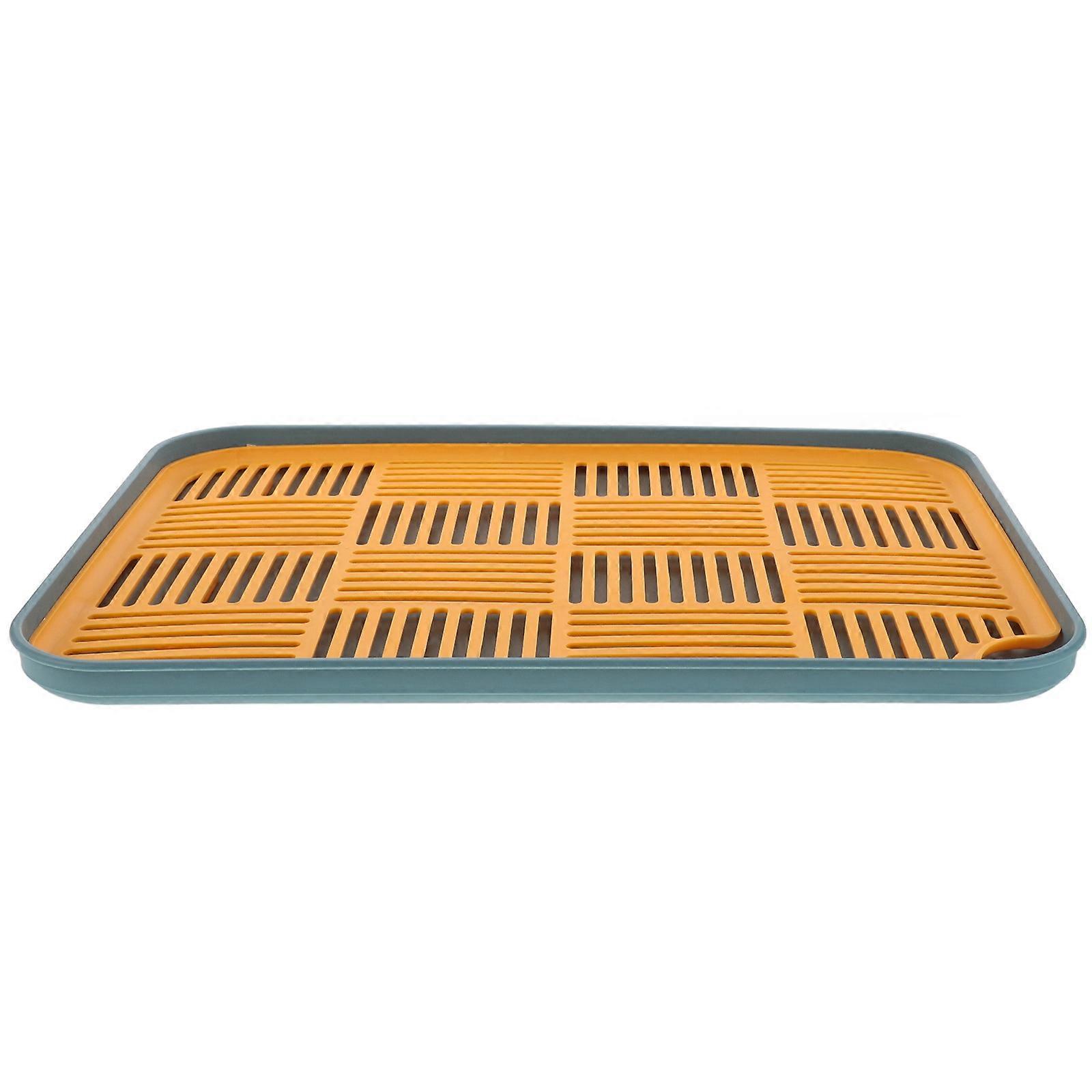 Fruit Storage Rack with Dual-layer Drainage System Reusable for Kitchen and Plant Use