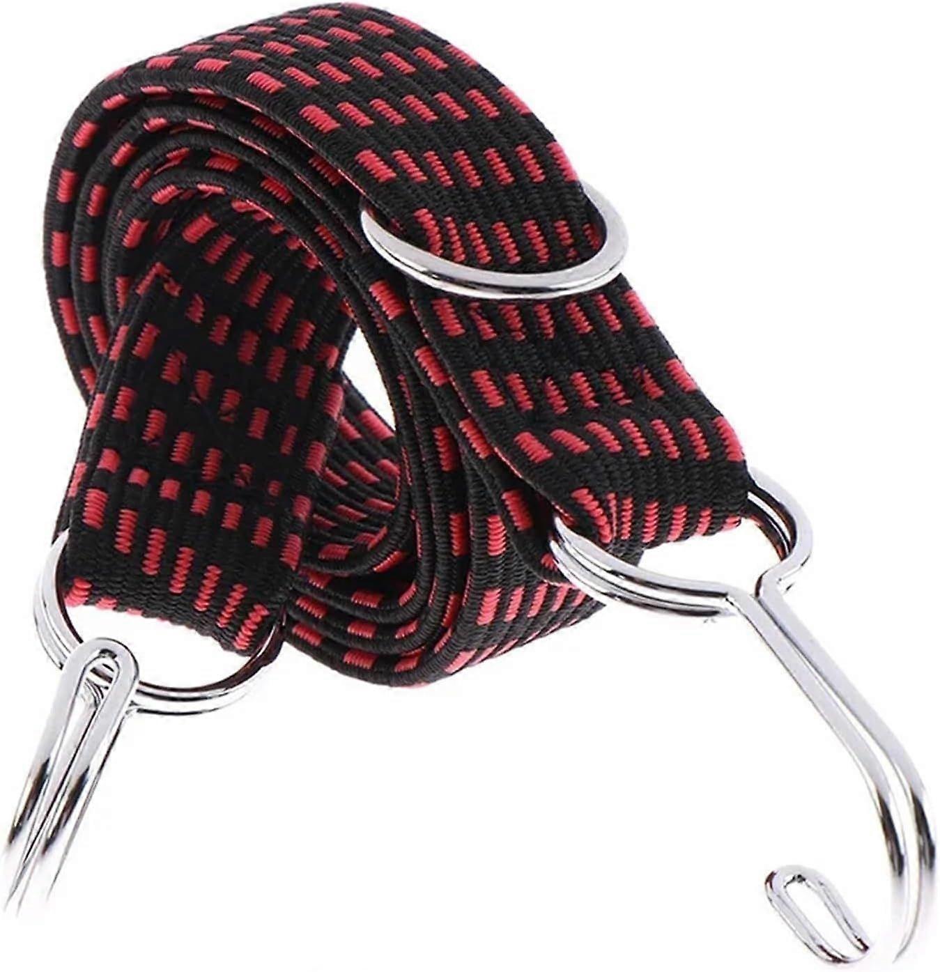 Bungee Cord 5pcs Hooked Bungee Cord Adjustable Luggage Tie Down Straps Flat