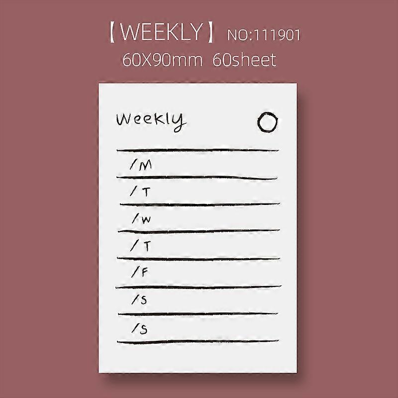 Ins Simple Style Wishlist Sticky Notes Student To Do List Weekly Plan Memo Pad Paper Notepad N Times Paste School Stationery