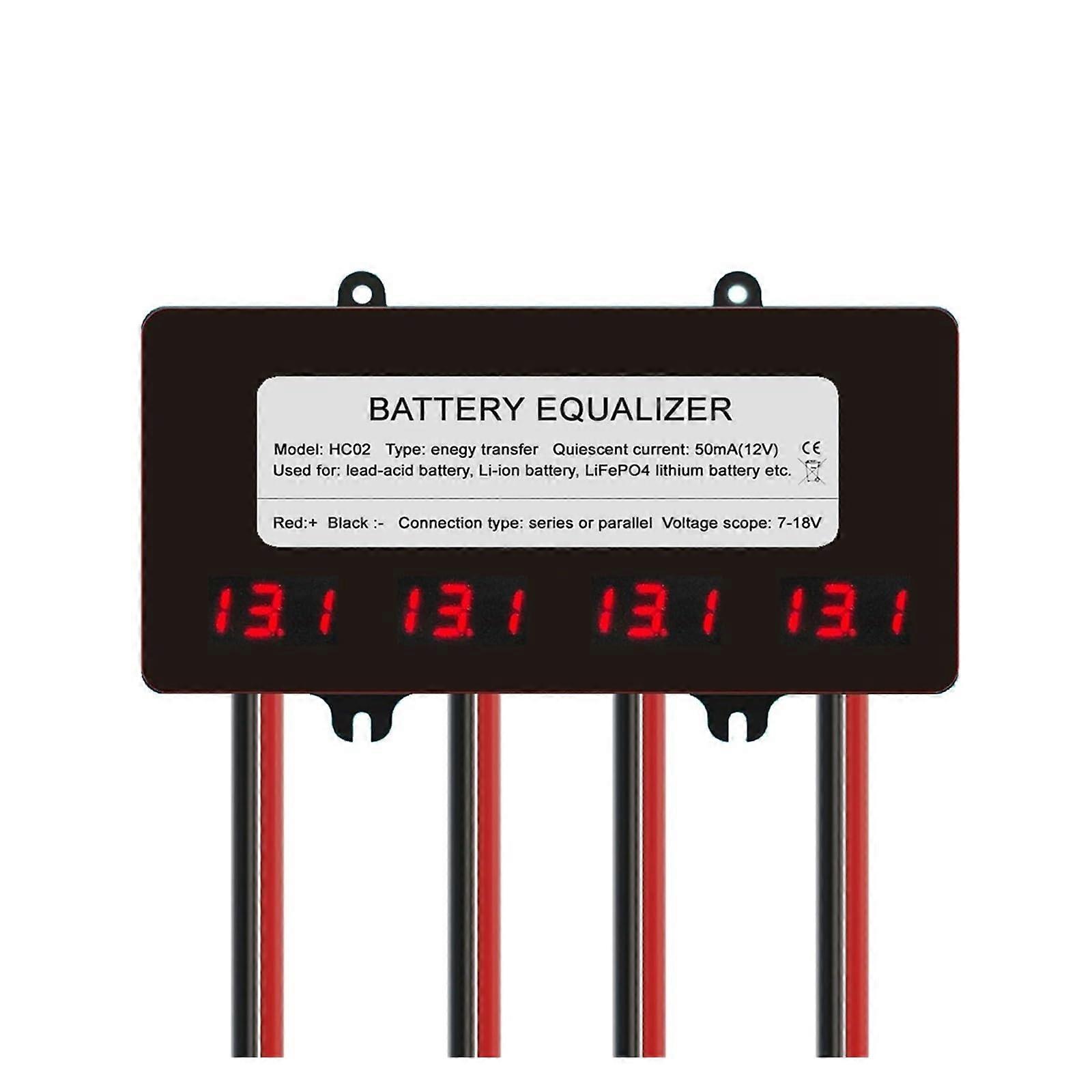 Battery Management System 5A Active Equalizer Balancer for 3S21S LiFePO4 Lipo LTO Packs with Voltage Balancing and Overcharge Protection